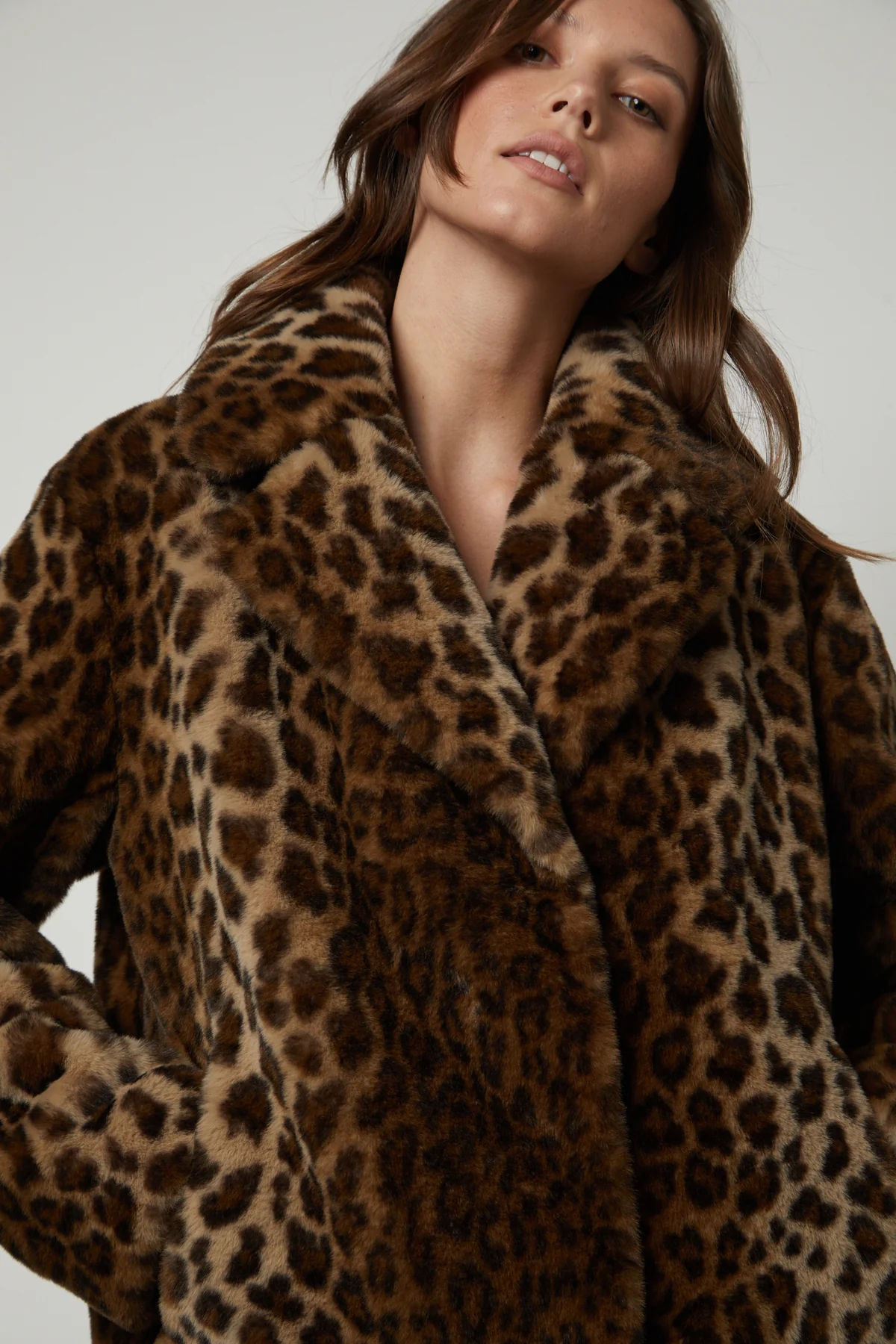 AMANI LEOPARD LUX FAUX FUR JACKET - Image 2