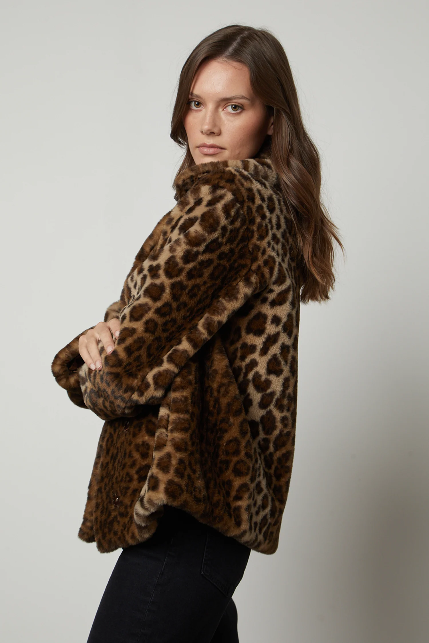 AMANI LEOPARD LUX FAUX FUR JACKET - Image 3