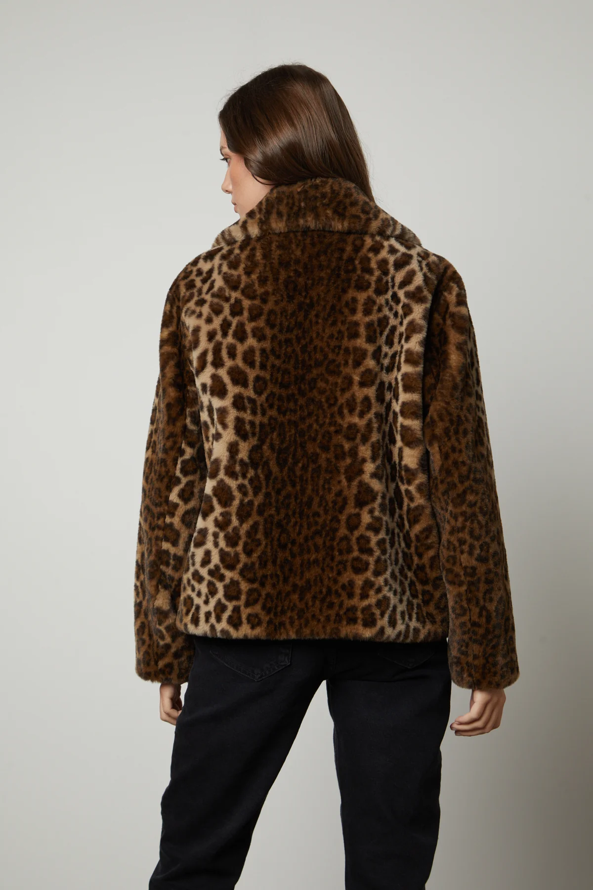 AMANI LEOPARD LUX FAUX FUR JACKET - Image 4