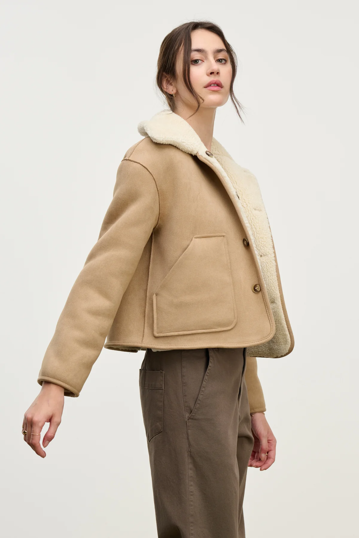 AMARA SHERPA REVERSIBLE JACKET - Image 5