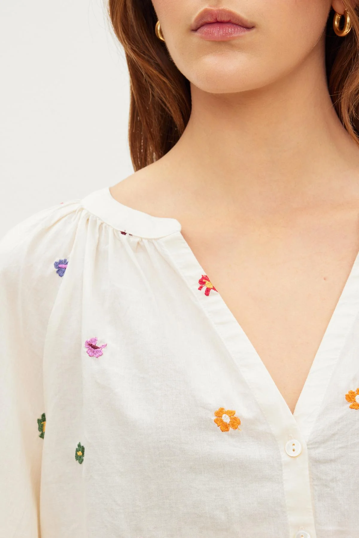 ARETHA EMBROIDERED BOHO TOP - Image 4