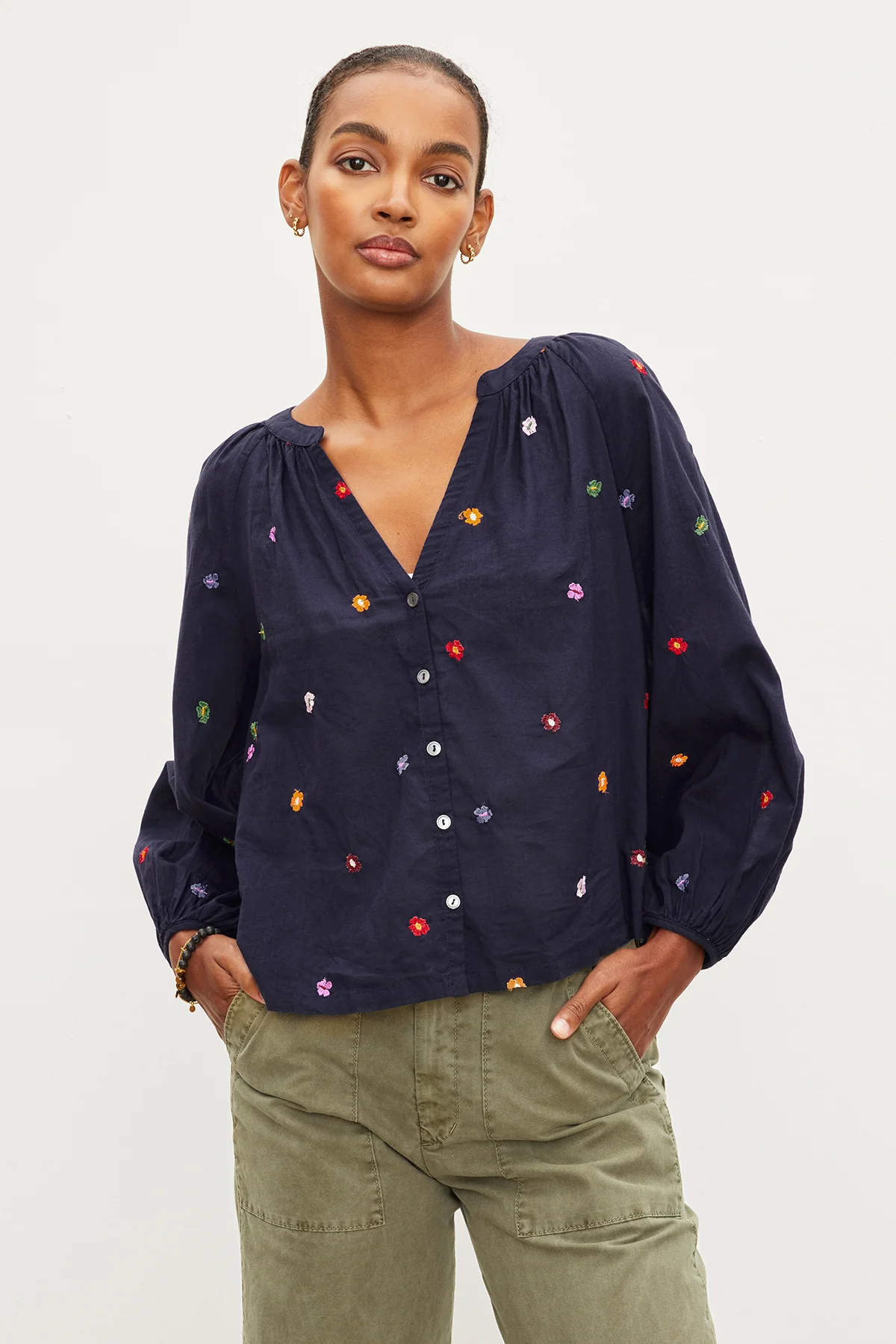 ARETHA EMBROIDERED BOHO TOP - Image 6