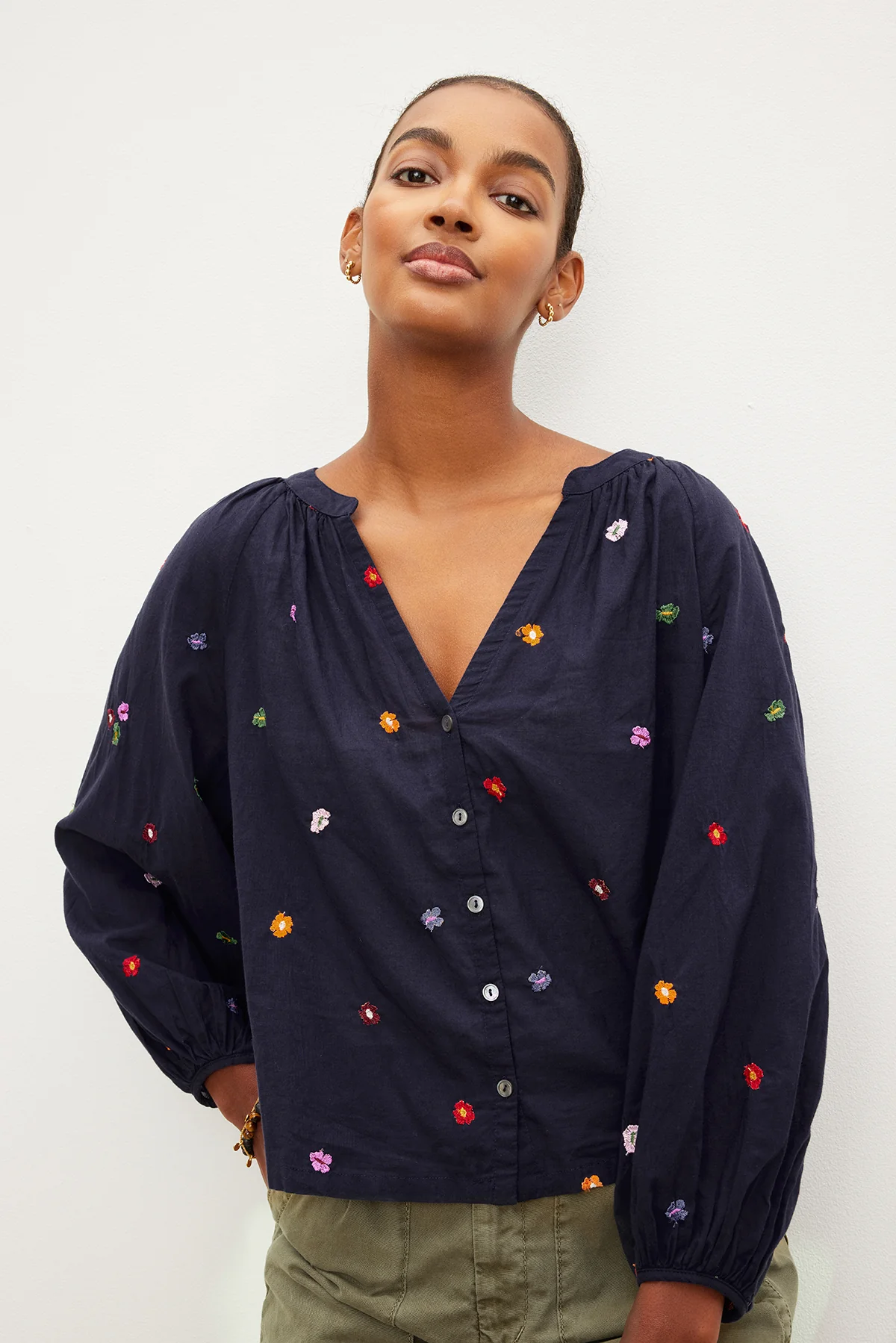ARETHA EMBROIDERED BOHO TOP - Image 9