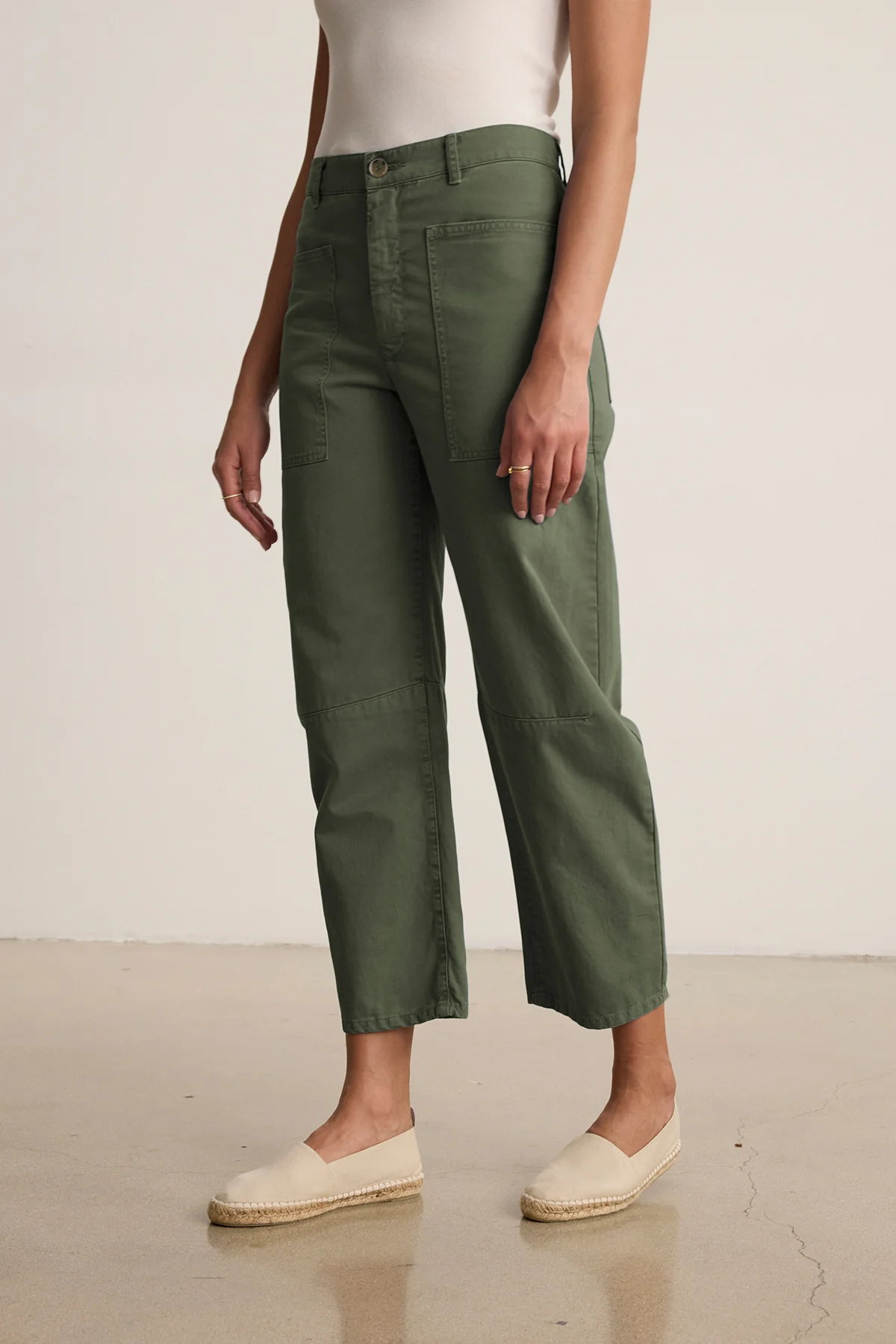 BRYLIE SANDED TWILL UTILITY PANT - Image 3