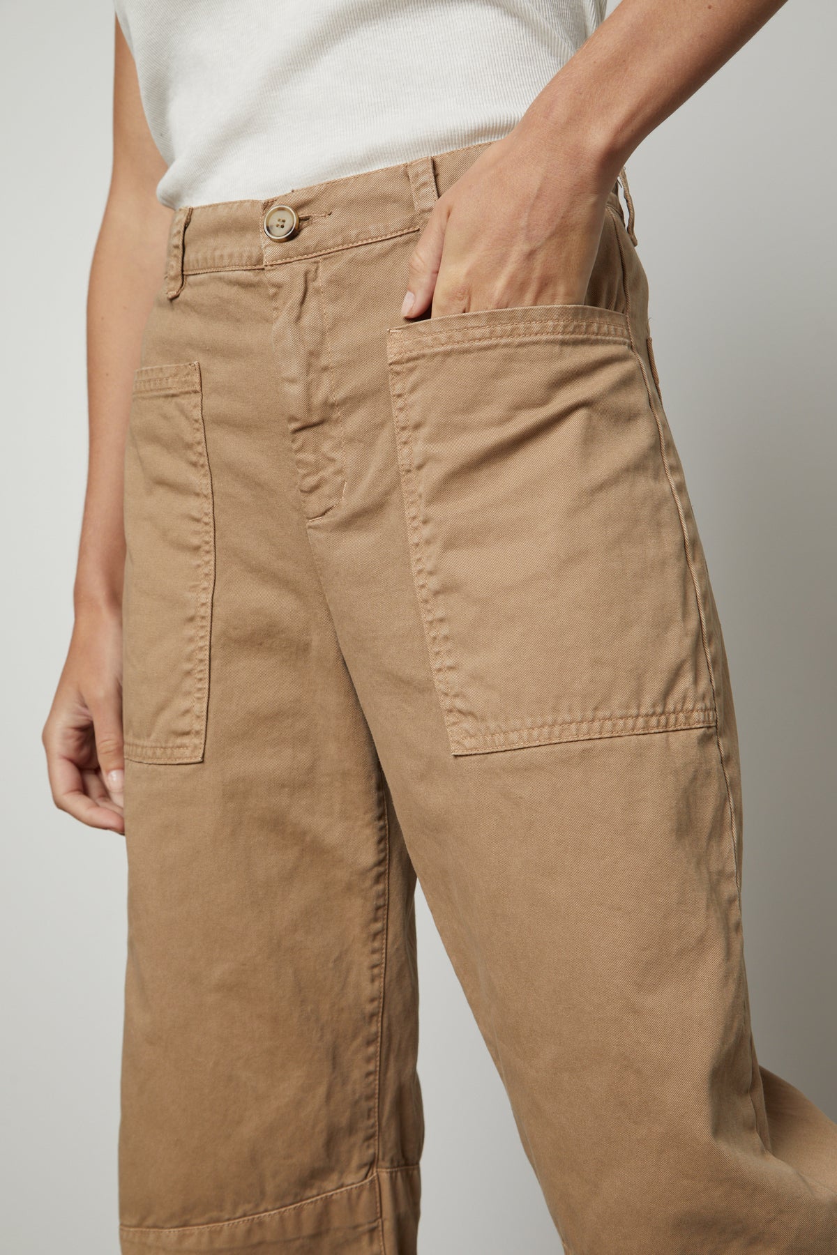 BRYLIE SANDED TWILL UTILITY PANT - Image 2