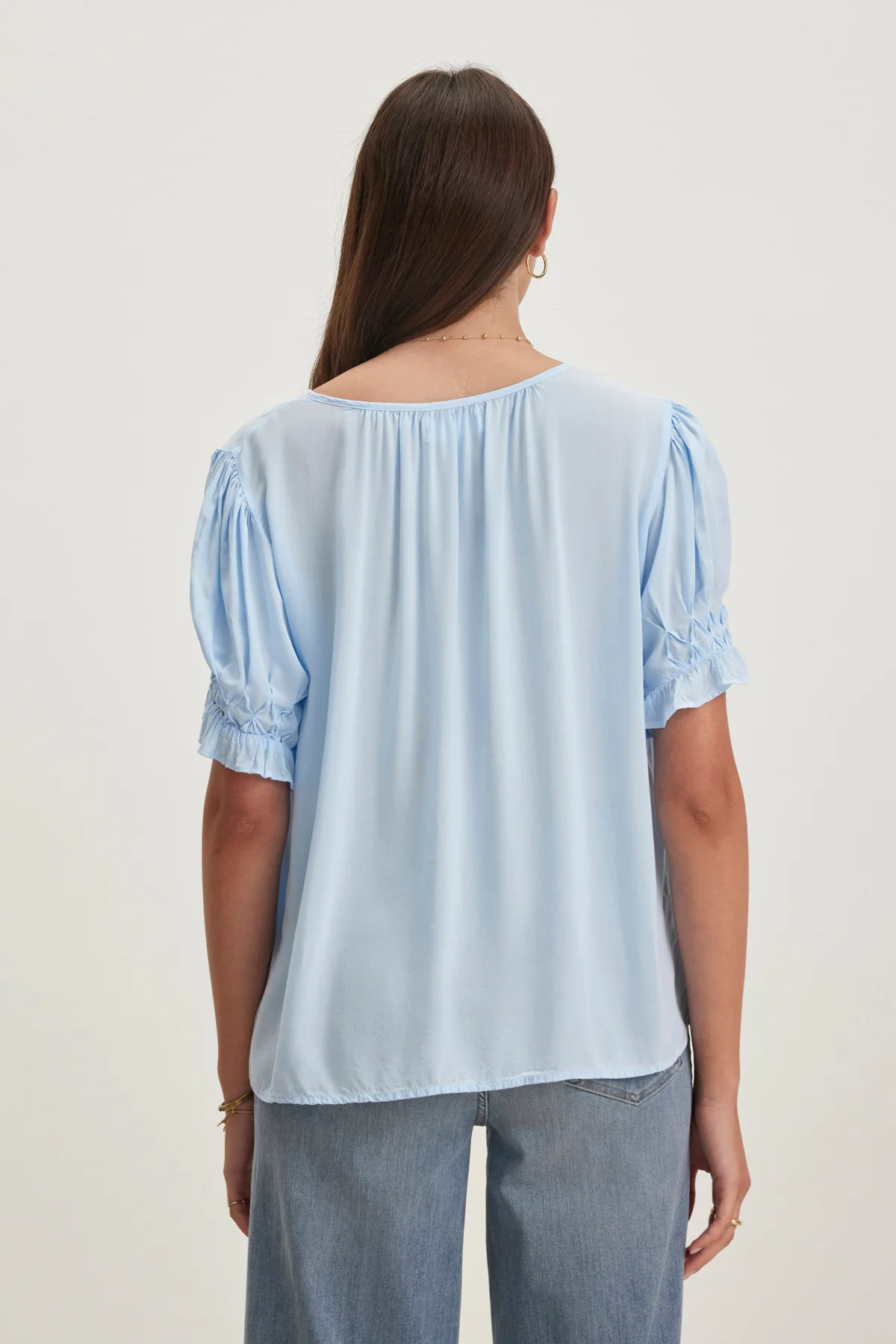 CALISSA SPLIT NECK BLOUSE - Image 4