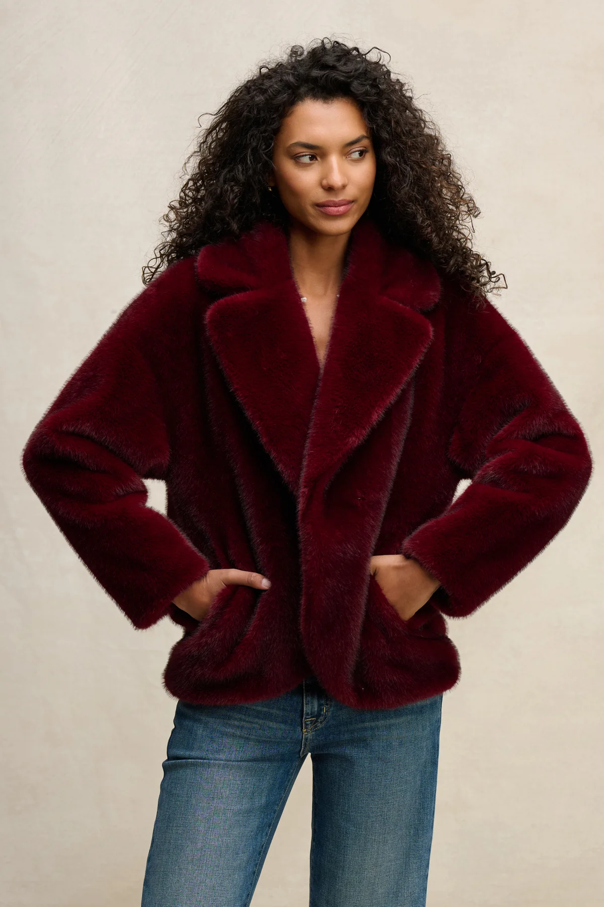 CAROLYN FAUX FUR JACKET - Image 5