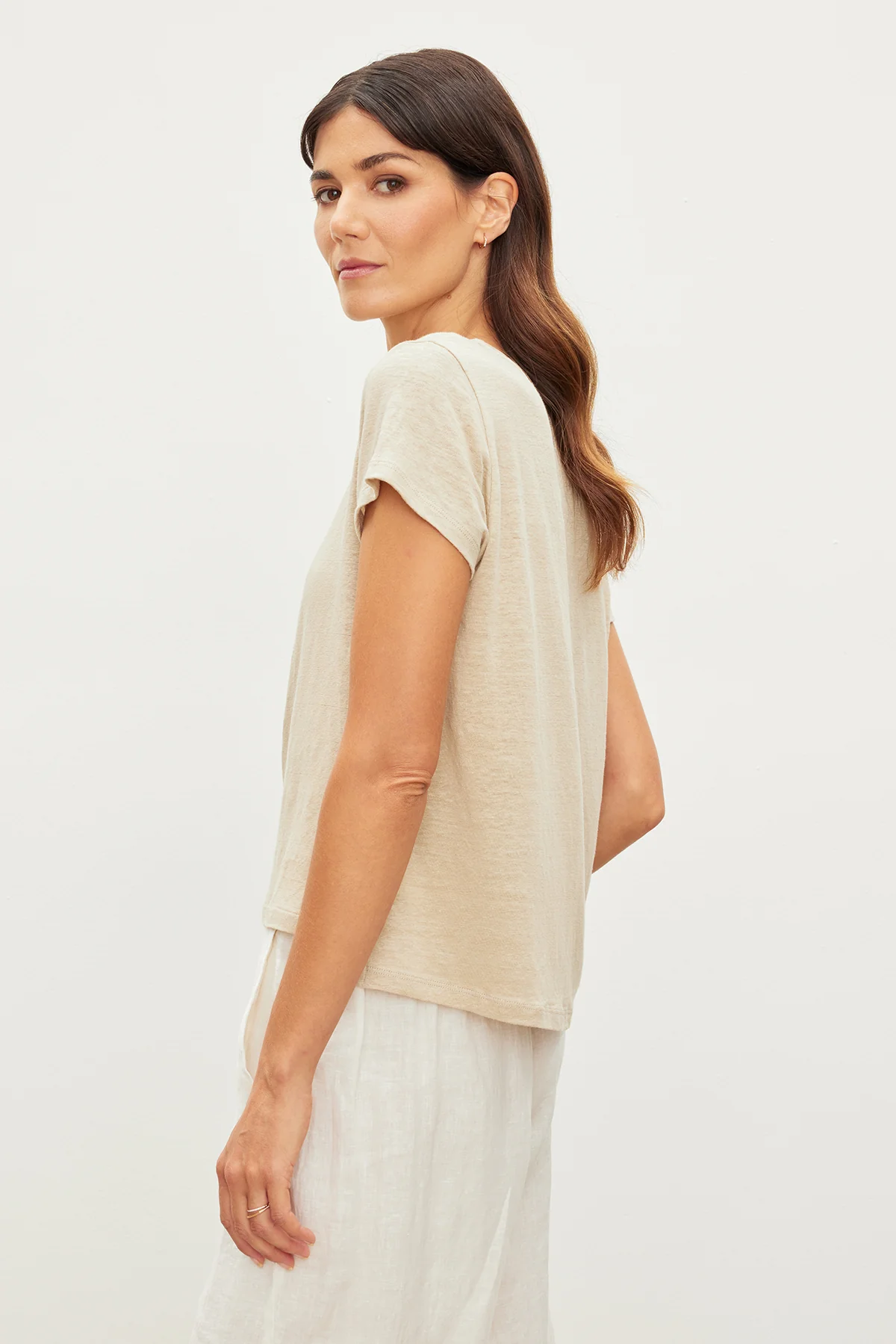 CASEY LINEN KNIT TEE - Image 3
