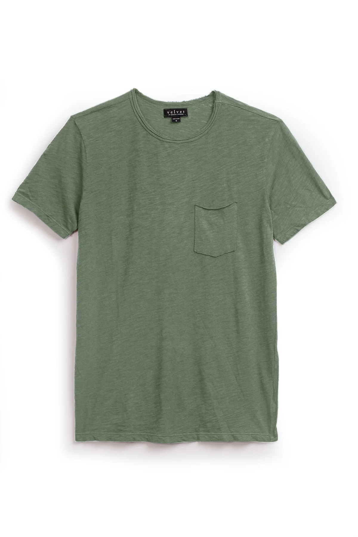 CHAD RAW EDGE COTTON SLUB POCKET TEE - Image 7