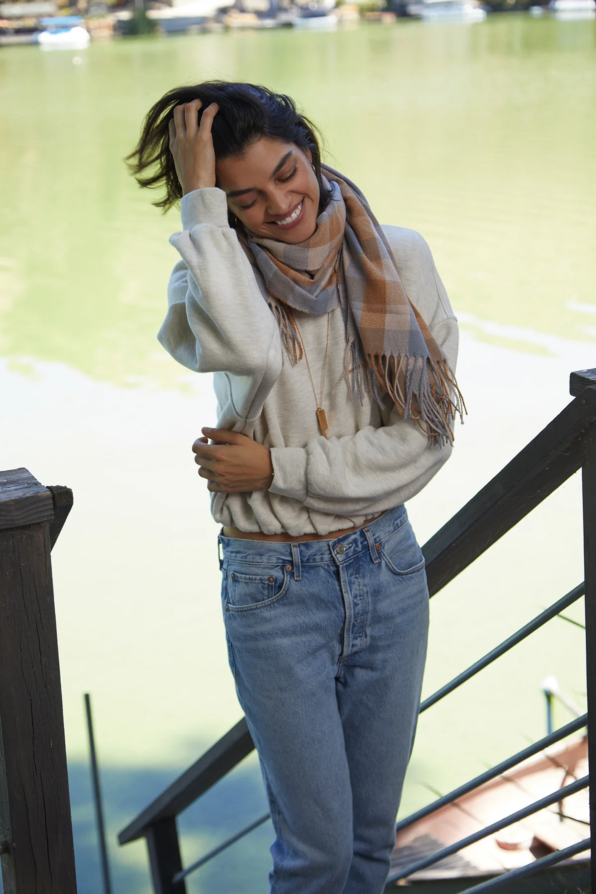 CHECK SCARF - Image 3
