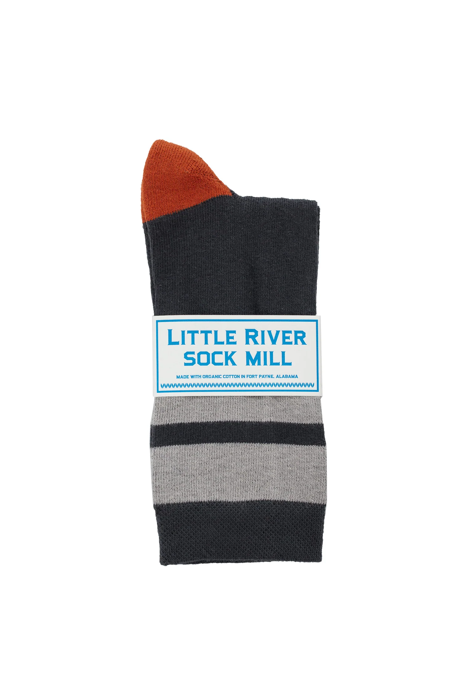 CUSHIONED STRIPED CREW SOCK BY LITTLE RIVER SOCK MILL - Image 4