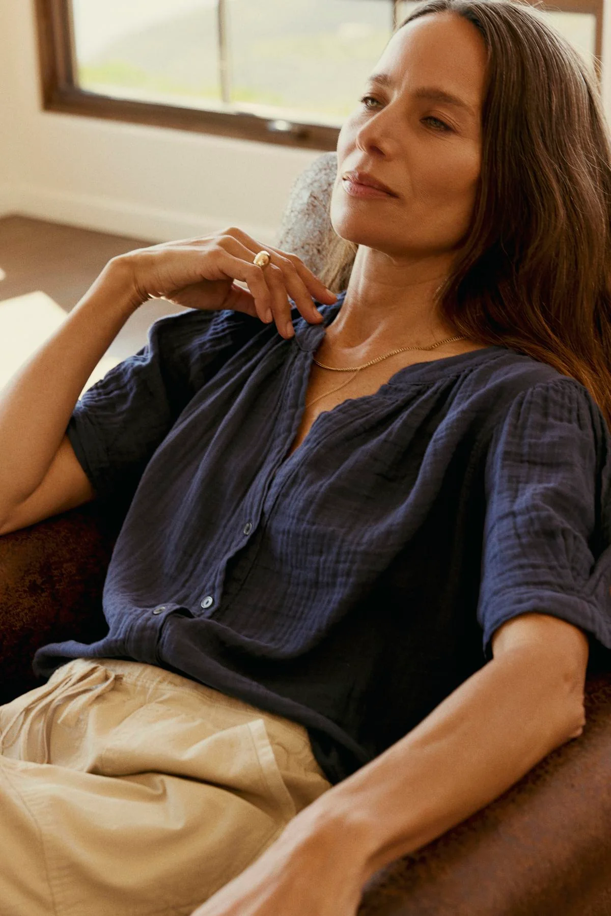 DEANN COTTON GAUZE TOP - Image 6