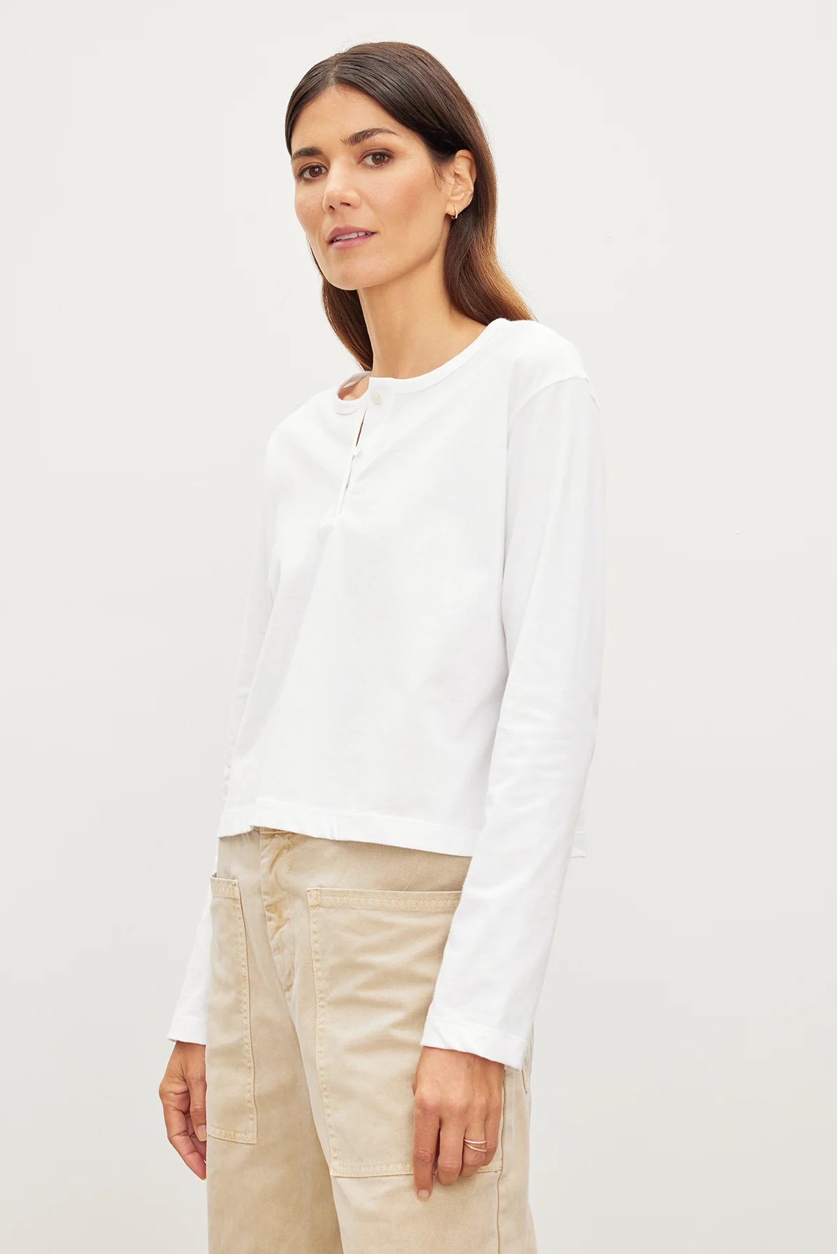 DELIAH CROPPED HENLEY - Image 2