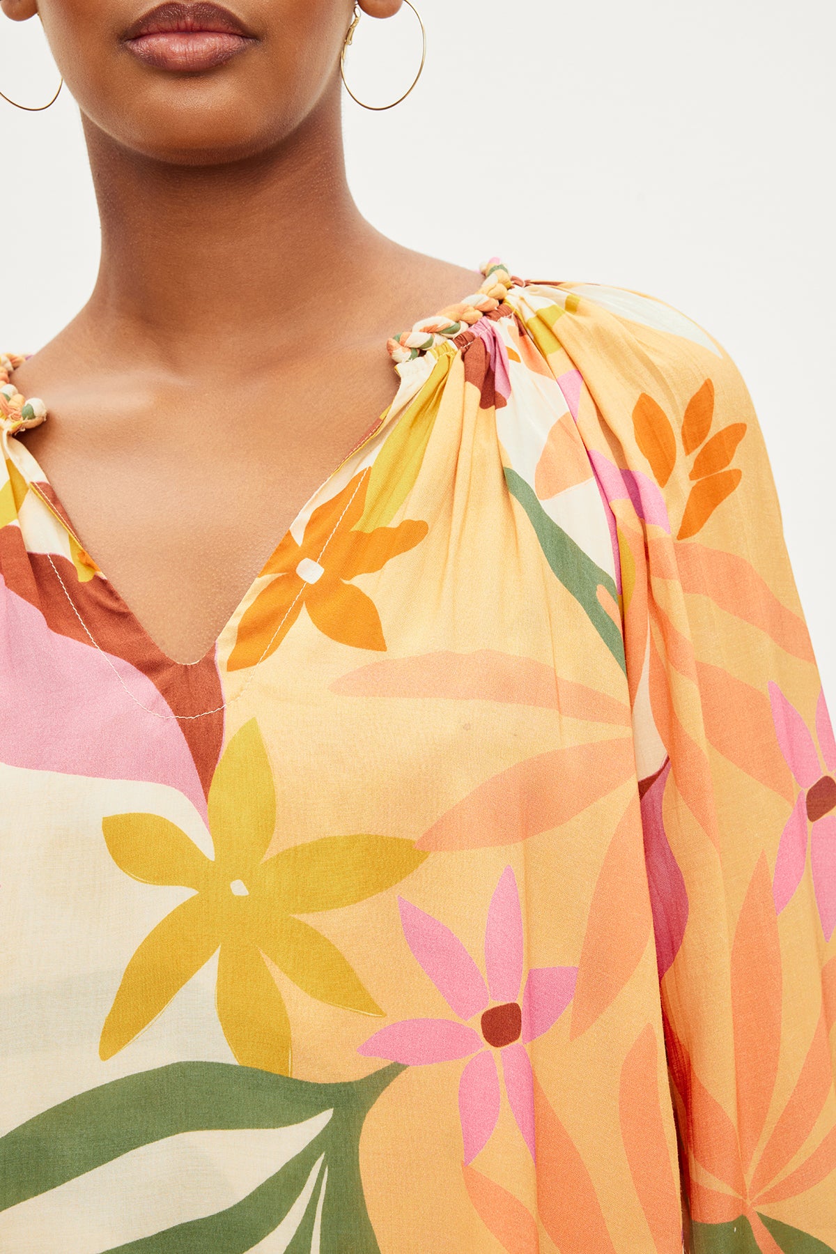 DION PRINTED BOHO TOP - Image 4
