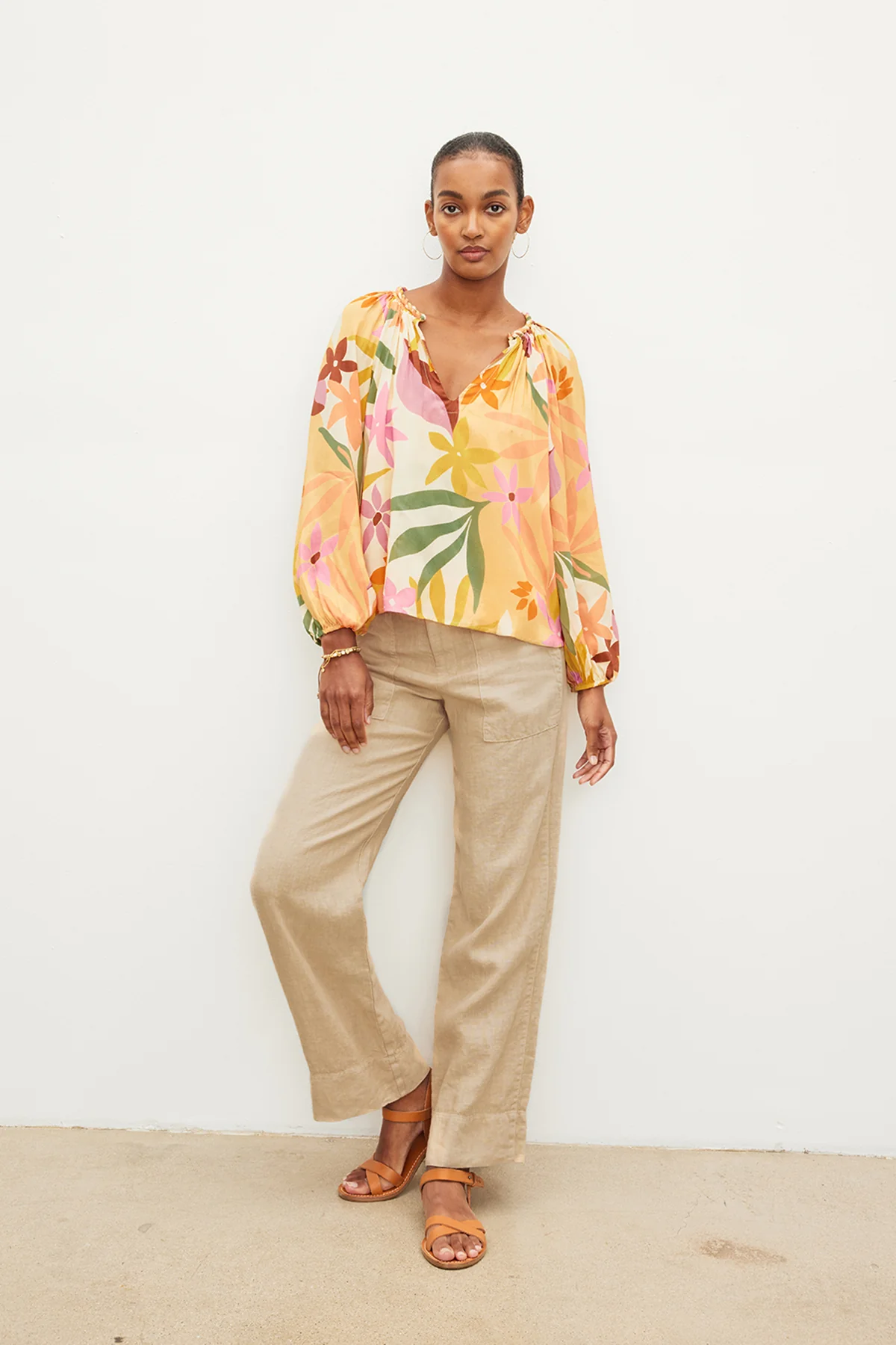 DION PRINTED BOHO TOP - Image 5