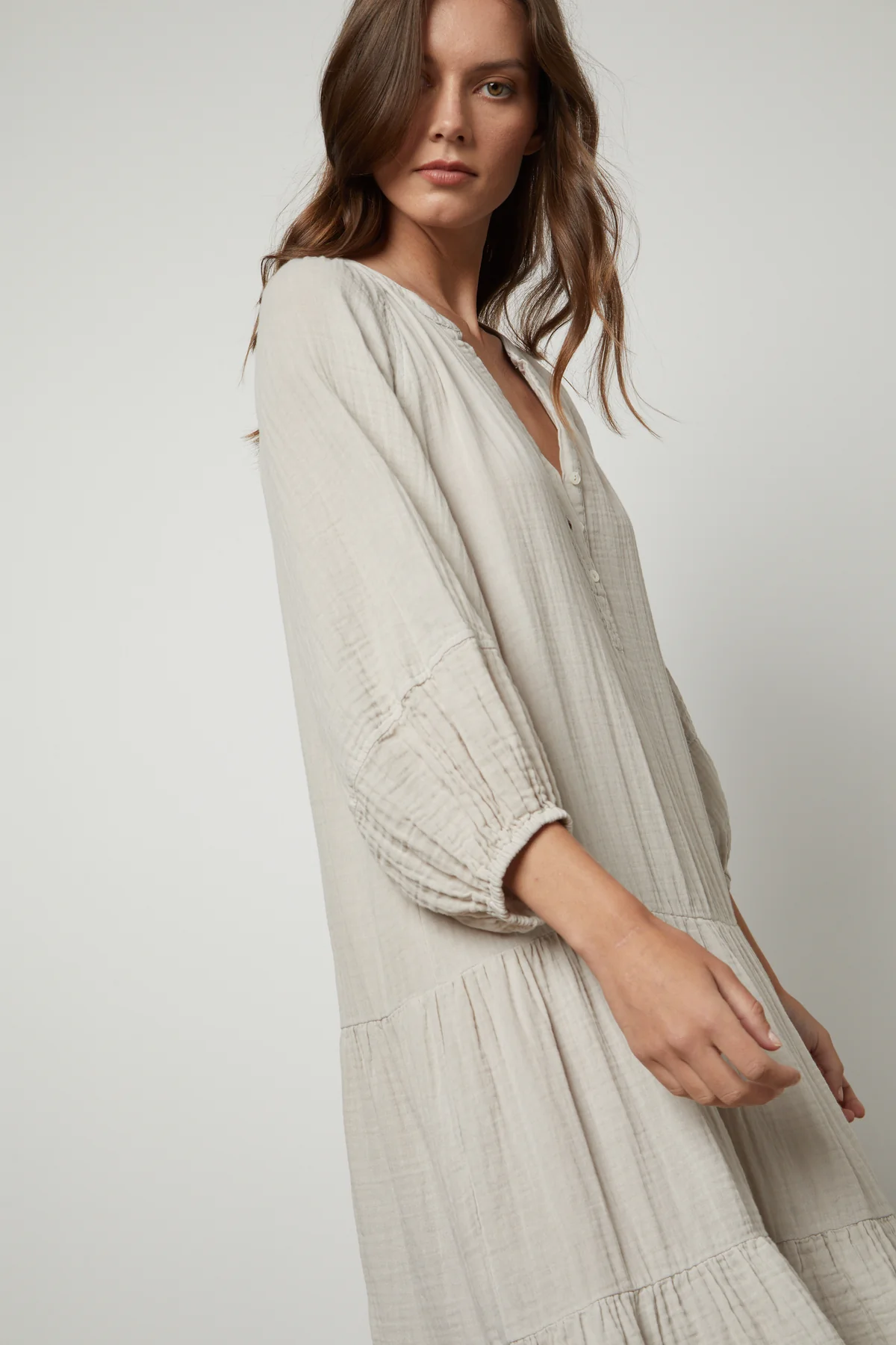 DIXON COTTON GAUZE TIERED DRESS - Image 6