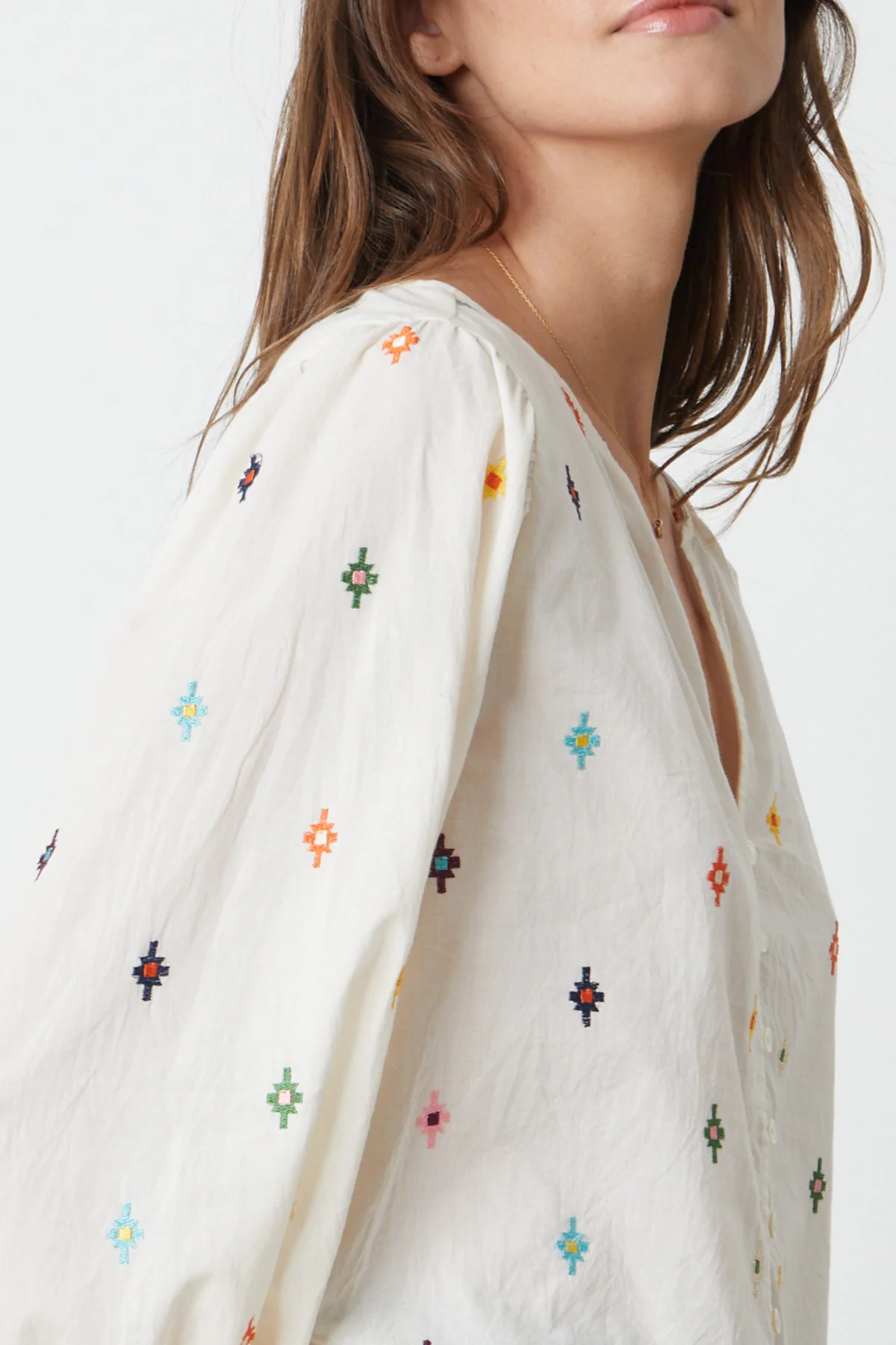 ELIZABETH EMBROIDERED BOHO TOP - Image 5
