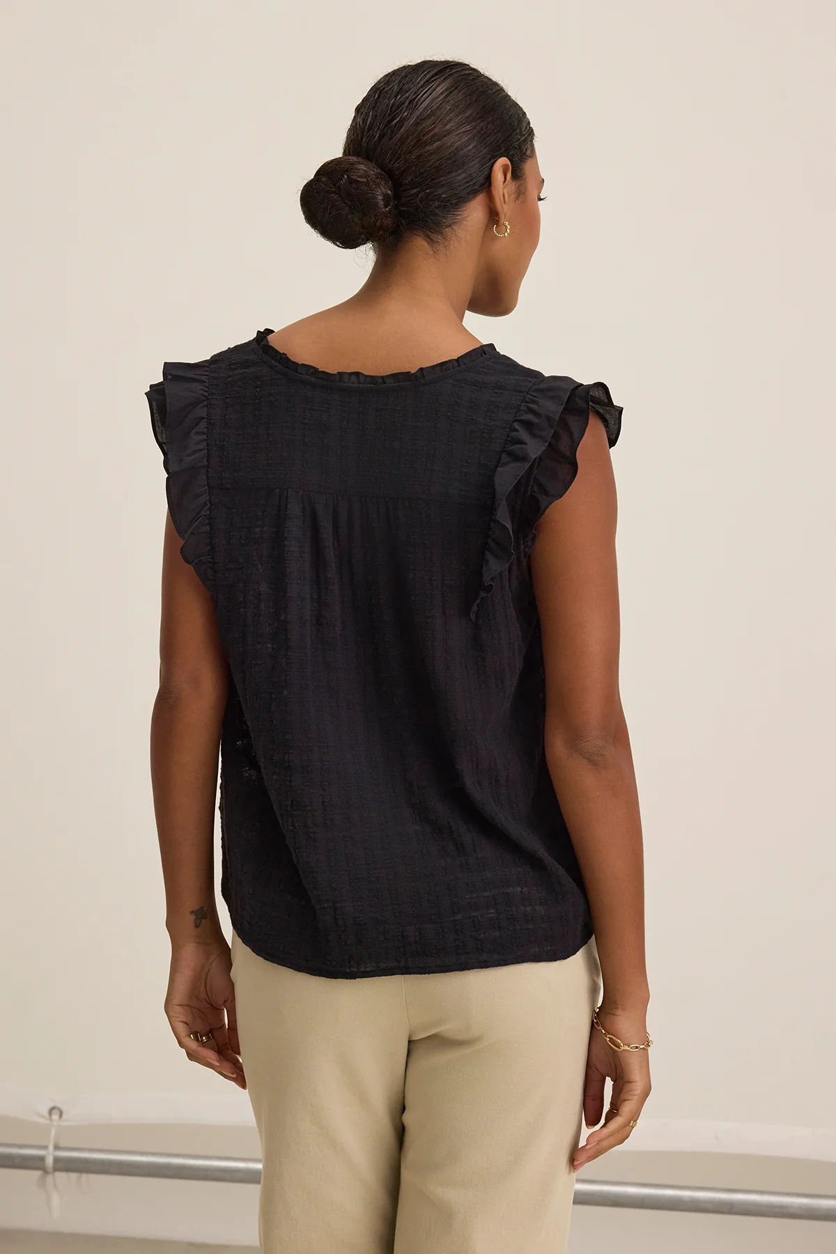 EVA TEXTURED COTTON GAUZE TOP - Image 10