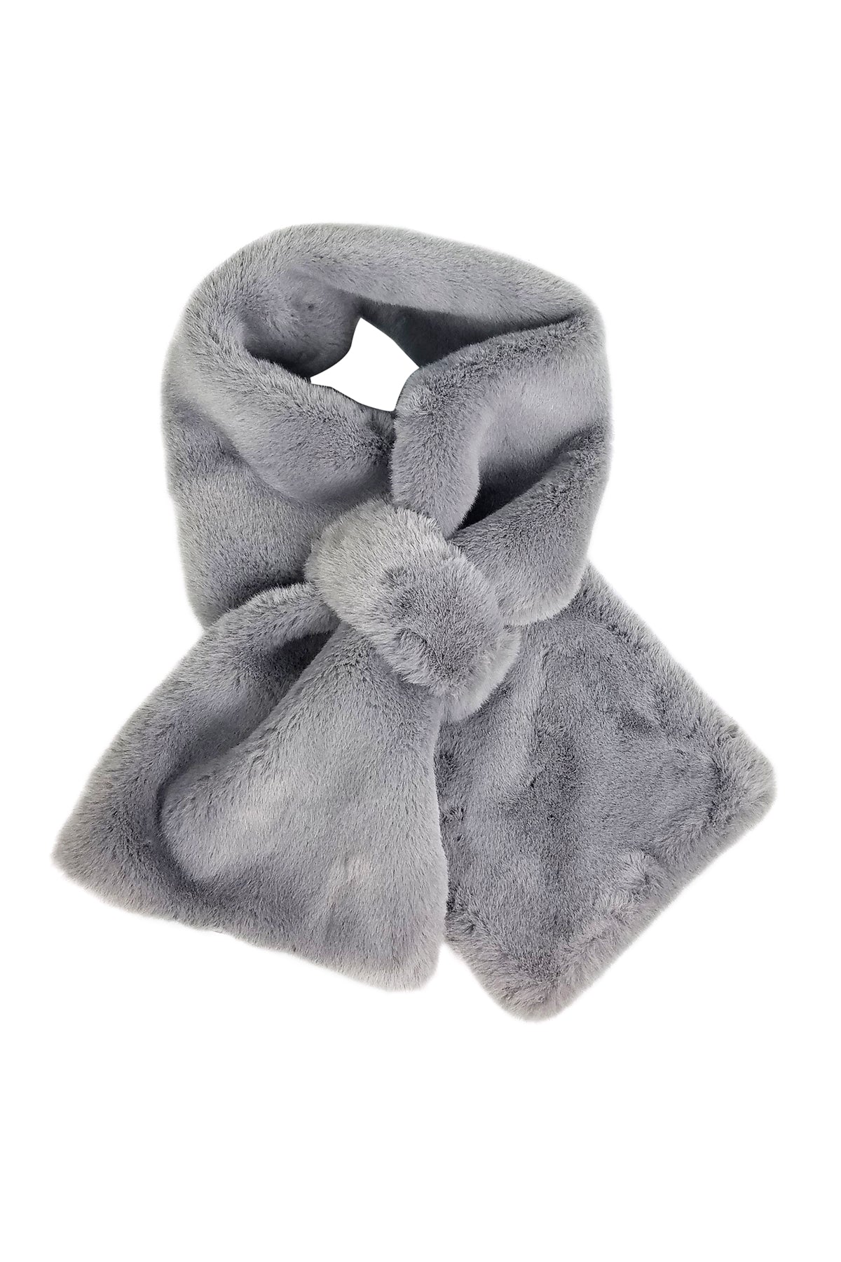 FAUX FUR PULL THRU SCARF - Image 2