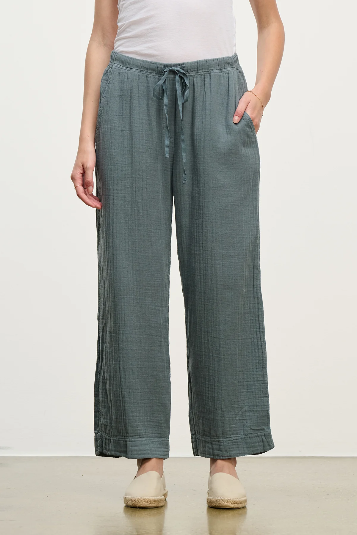 FRANNY COTTON GAUZE PANT - Image 2