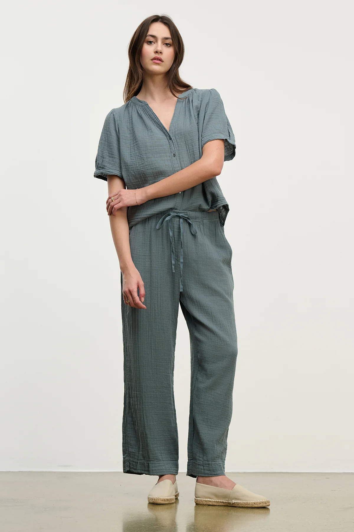 FRANNY COTTON GAUZE PANT - Image 6