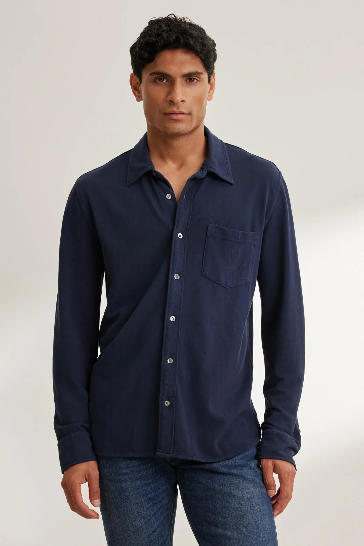 GIORGIO PIQUE BUTTON-UP SHIRT - Image 2