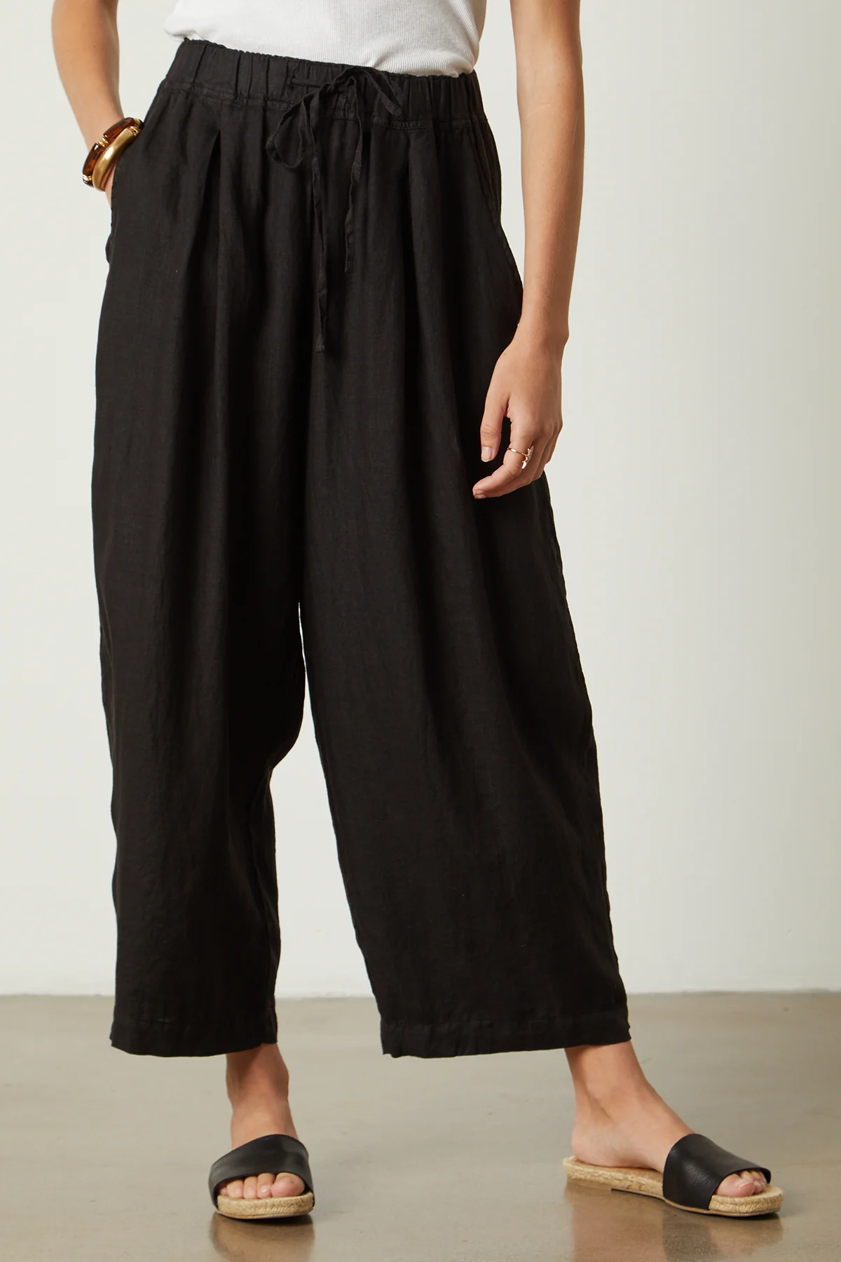 HANNAH LINEN WIDE LEG PANT - Image 2