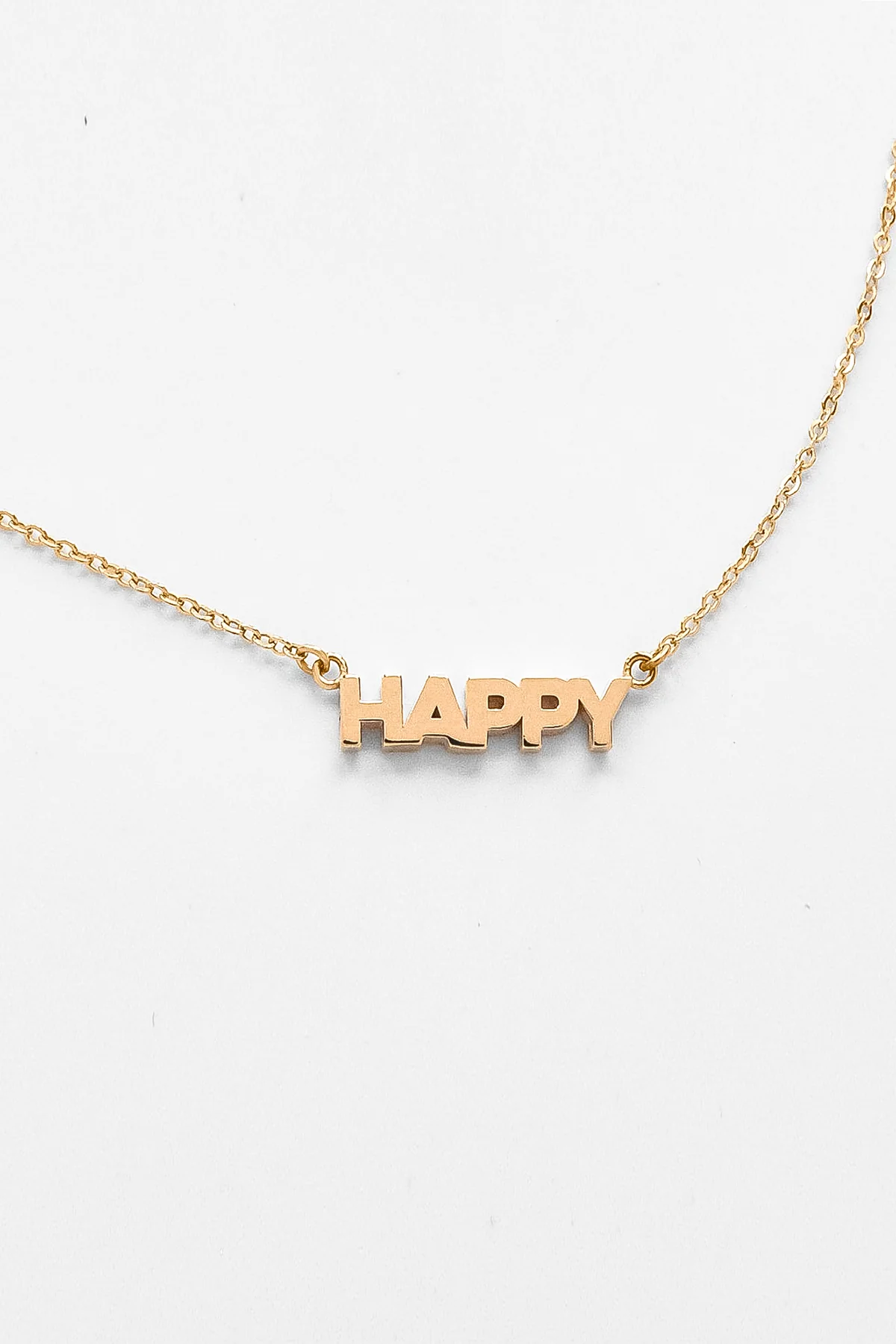 HAPPY SCRIPT NECKLACE BY THATCH - Image 2