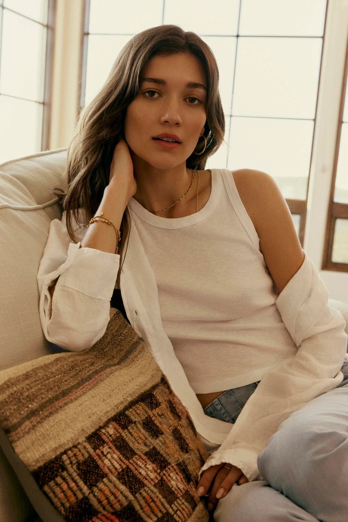 HARLA RIBBED CROPPED TANK TOP - Image 5