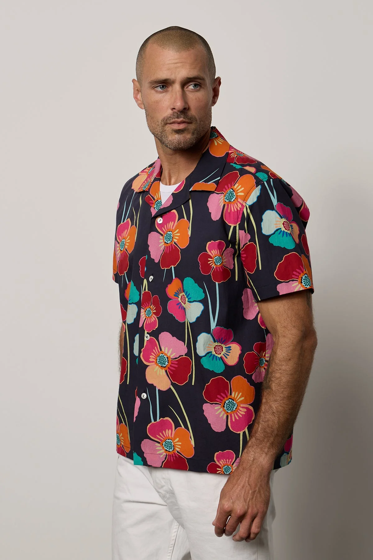 IGGY PRINTED BUTTON-UP SHIRT - Image 3