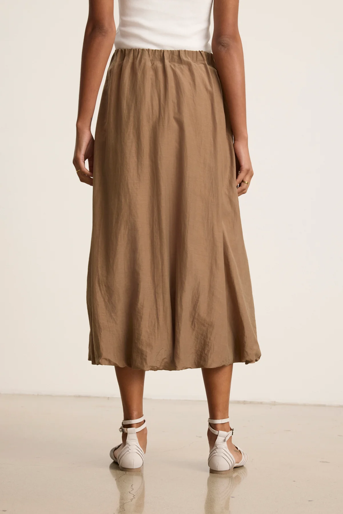 INES SILK COTTON VOILE SKIRT - Image 3