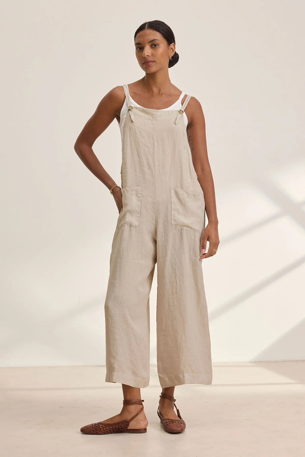 ISABEL LINEN ROMPER - Image 2