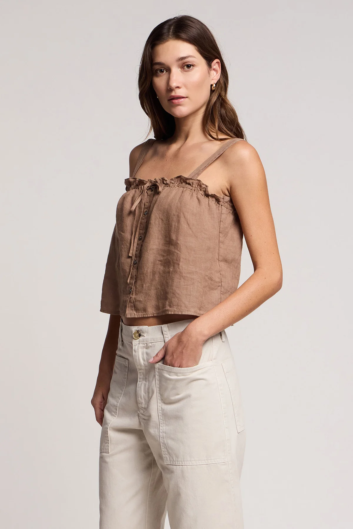 IZZIE LINEN TANK TOP - Image 2