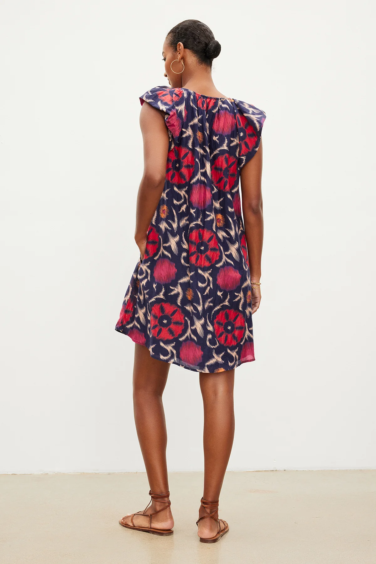 JENNA PRINTED SILK COTTON VOILE DRESS - Image 7