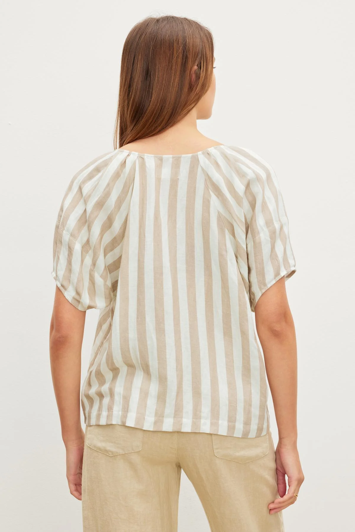 KATY STRIPED LINEN TOP - Image 3