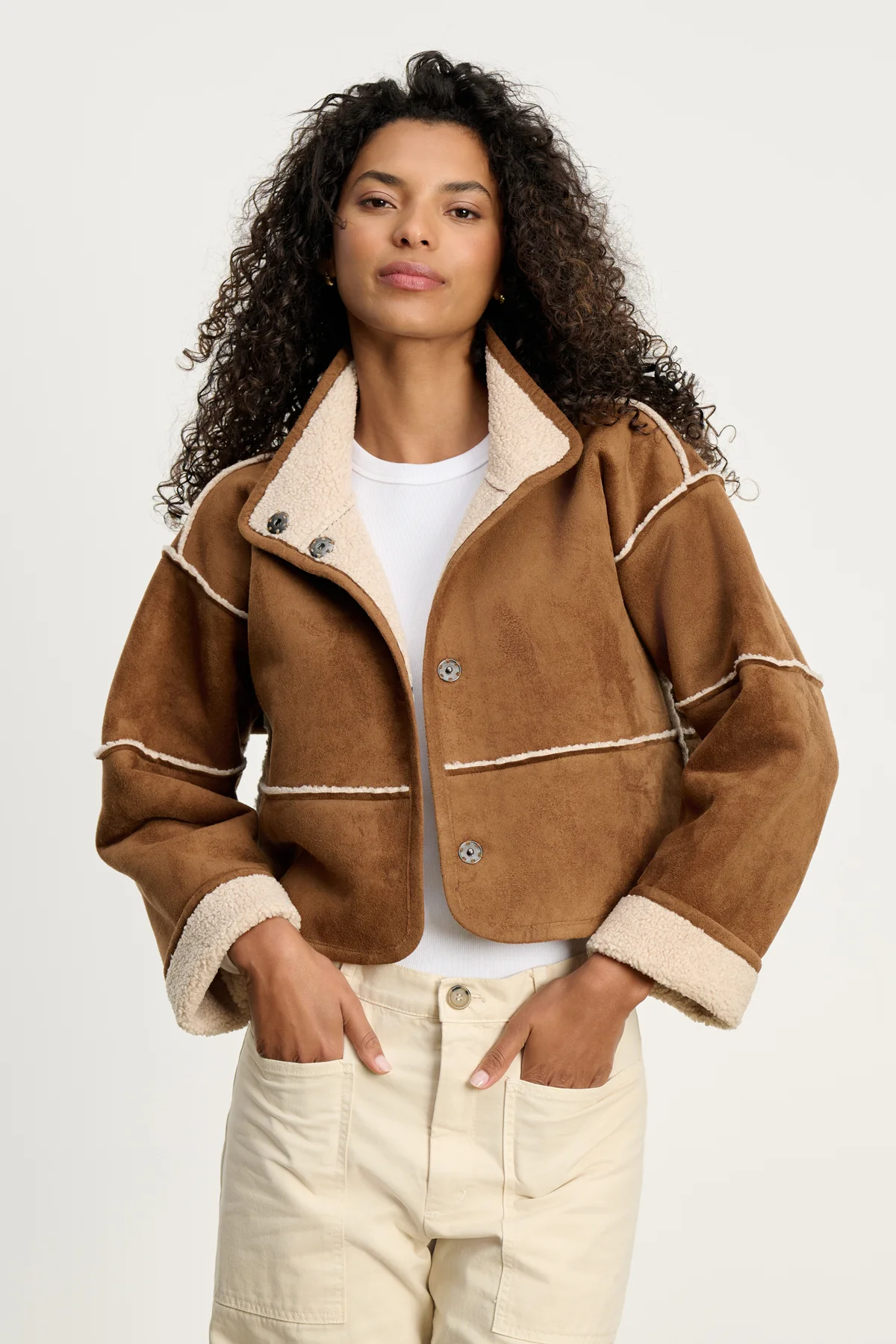 KELLY LUXE SHERPA REVERSIBLE JACKET - Image 11