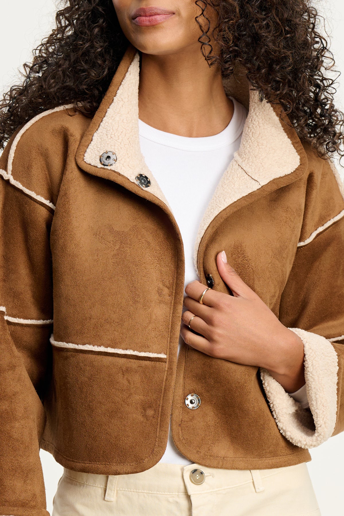 KELLY LUXE SHERPA REVERSIBLE JACKET - Image 16