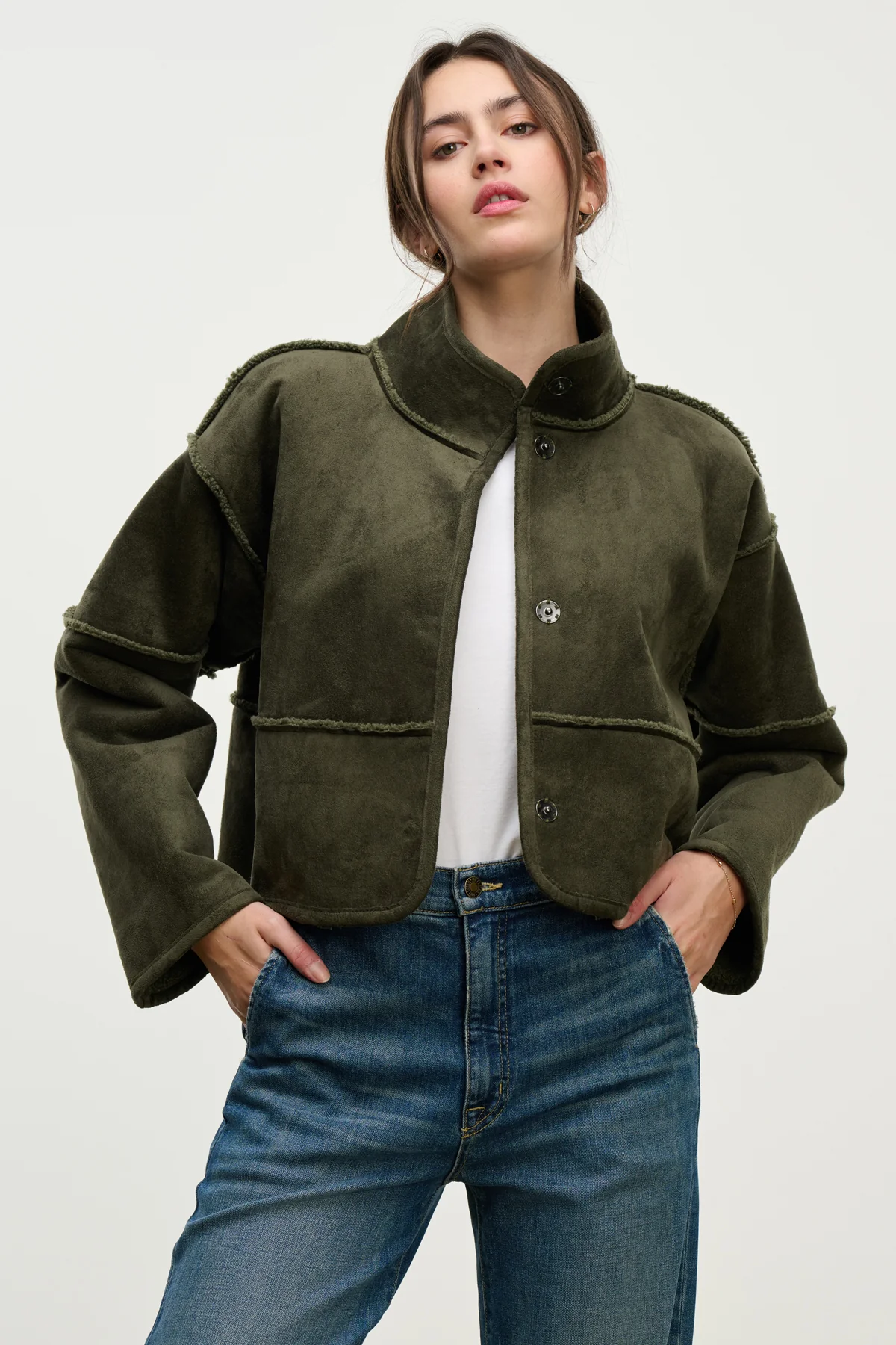 KELLY LUXE SHERPA REVERSIBLE JACKET - Image 17
