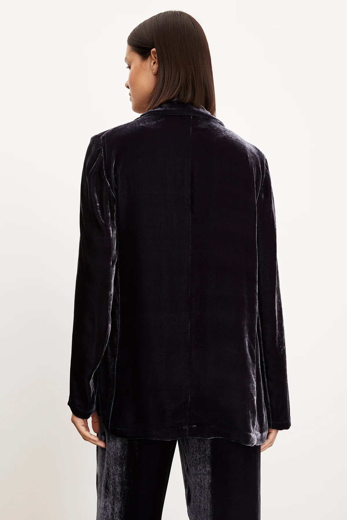 KYLA SILK VELVET BLAZER - Image 3