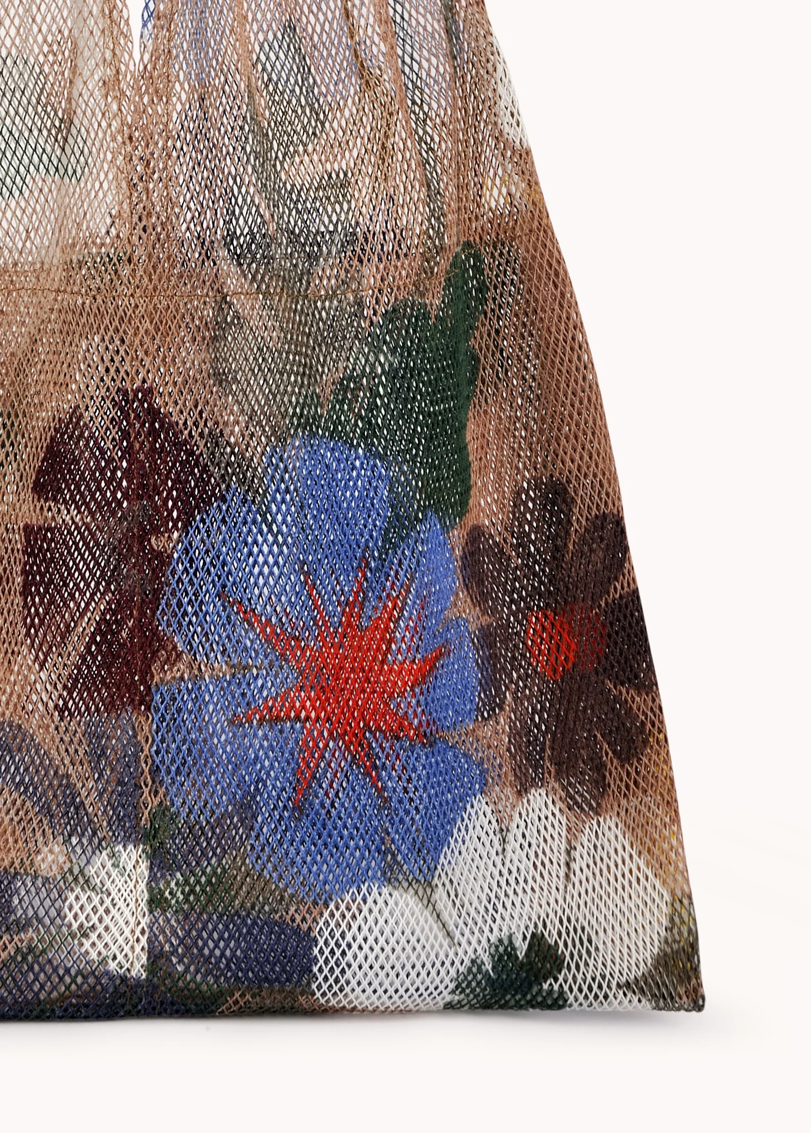 LARGE FLORAL PRINT MESH TOTE BY EPICE - Image 3