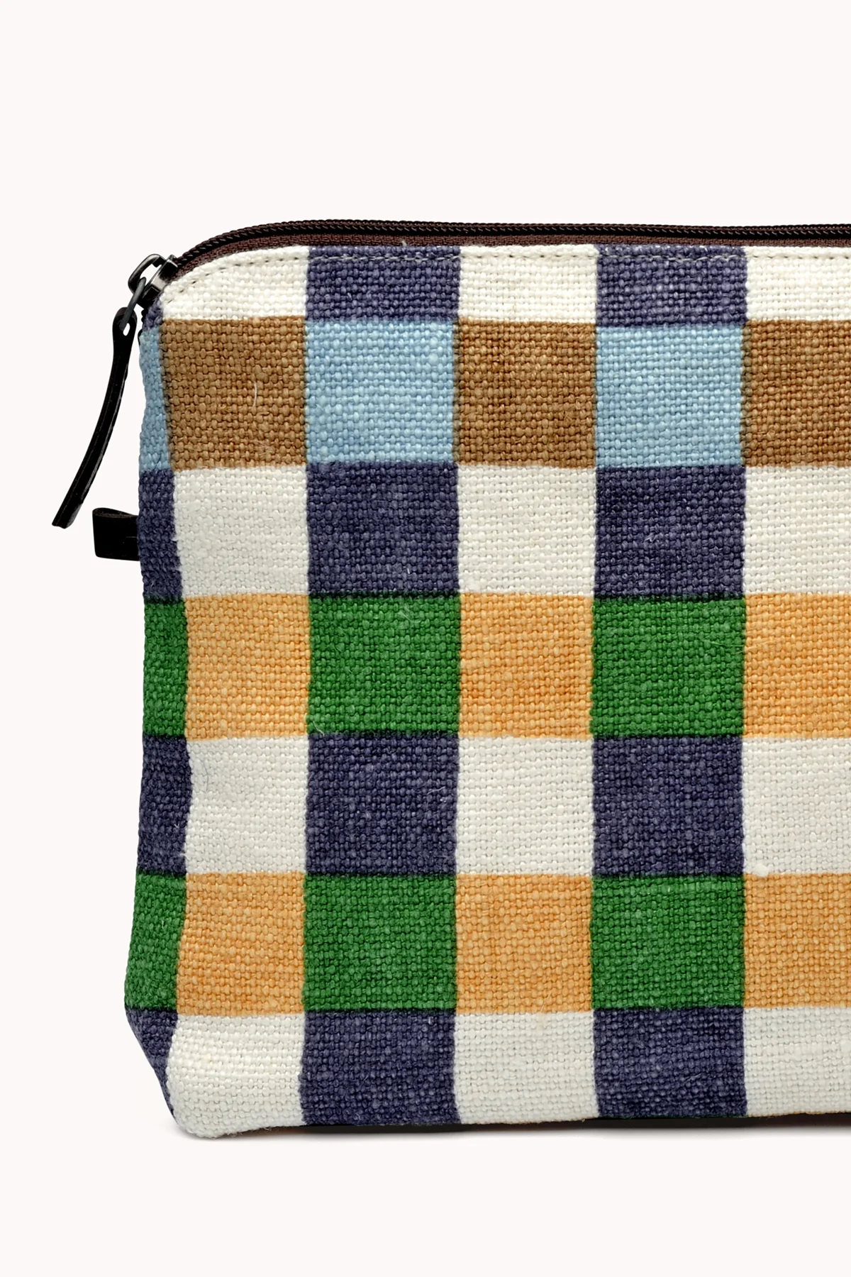 LARGE GINGHAM LINEN POUCH BY EPICE - Image 3