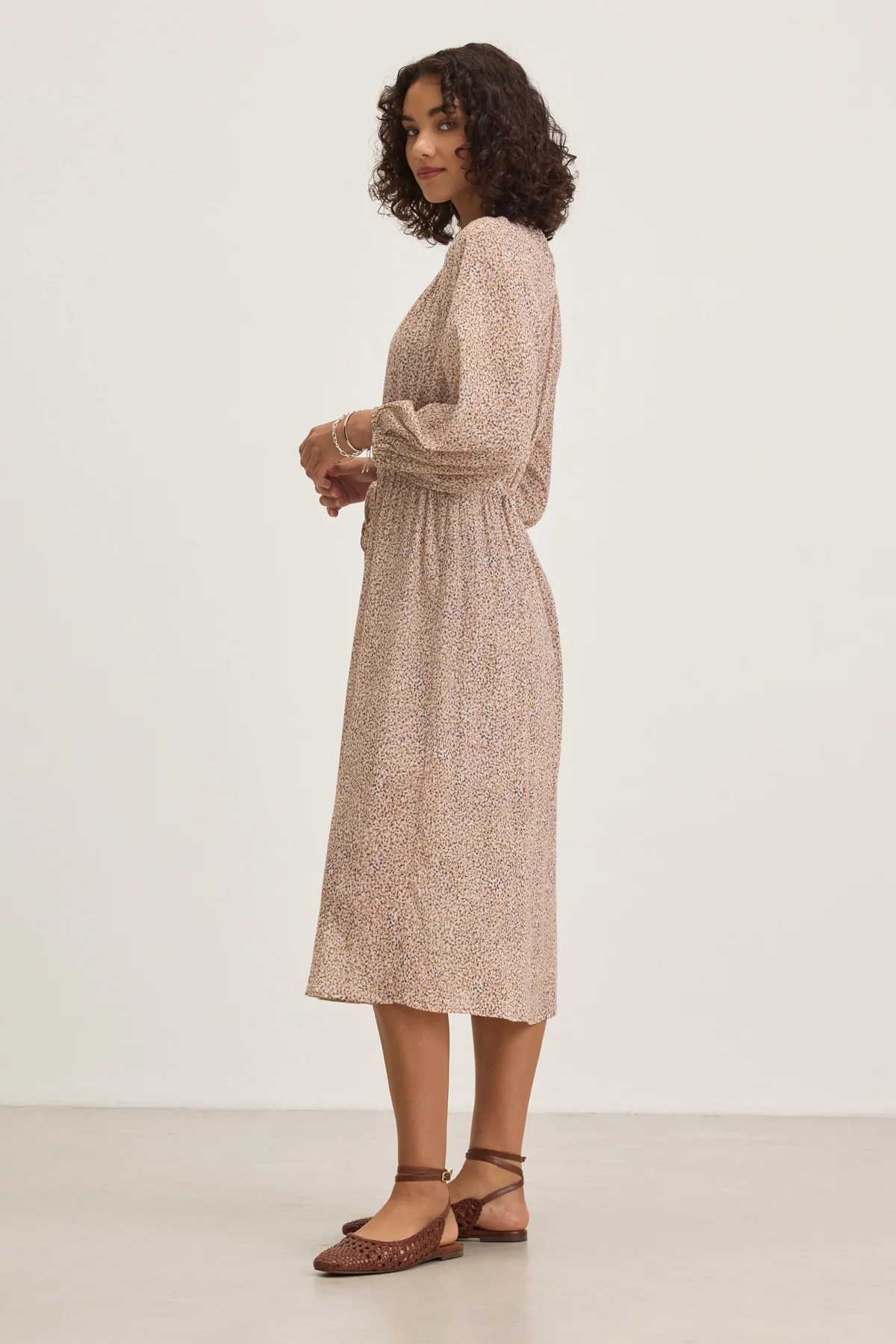 LIMA PRINTED CRINKLE COTTON GAUZE DRESS - Image 2