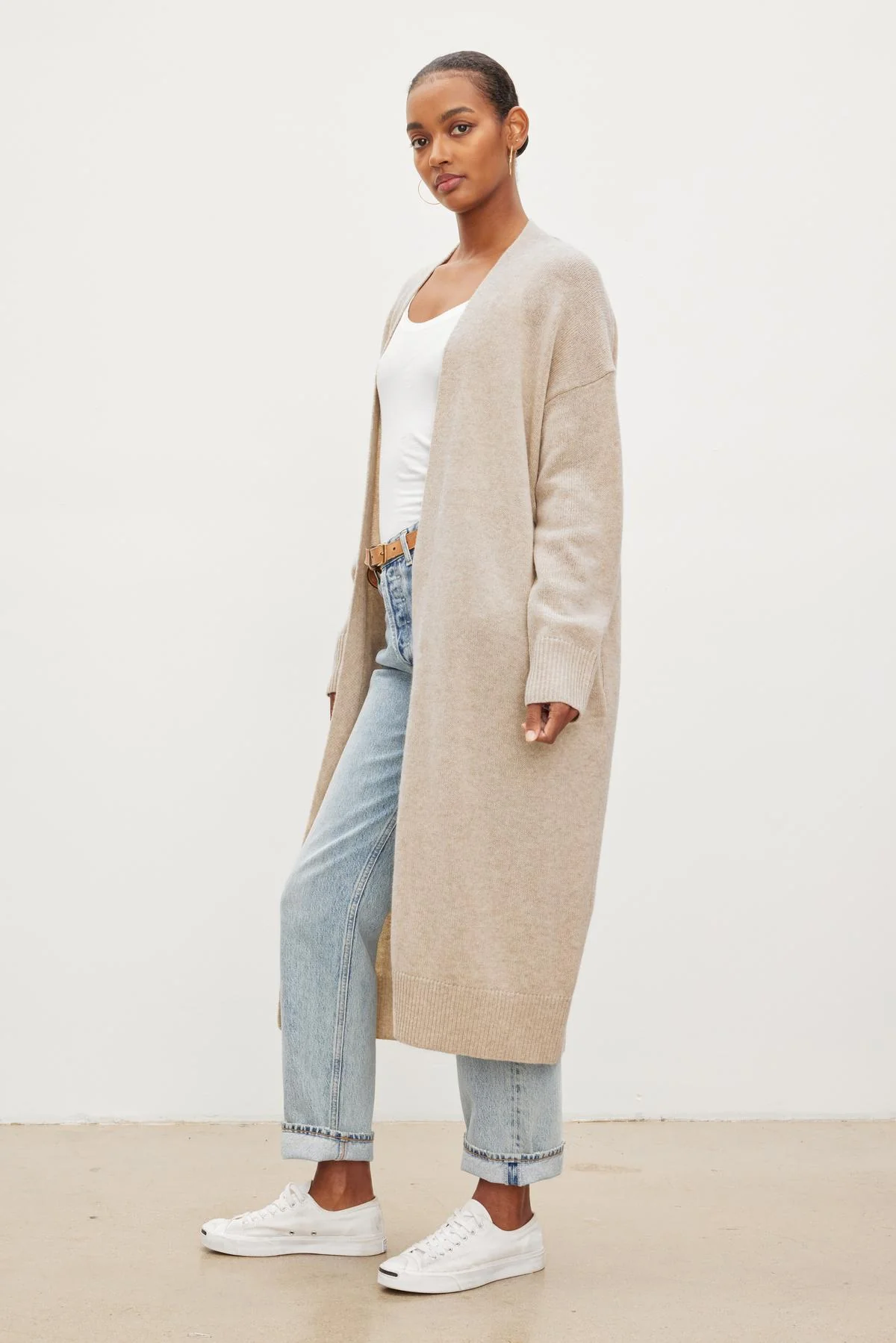 LISA WOOL CASHMERE DUSTER CARDIGAN - Image 2