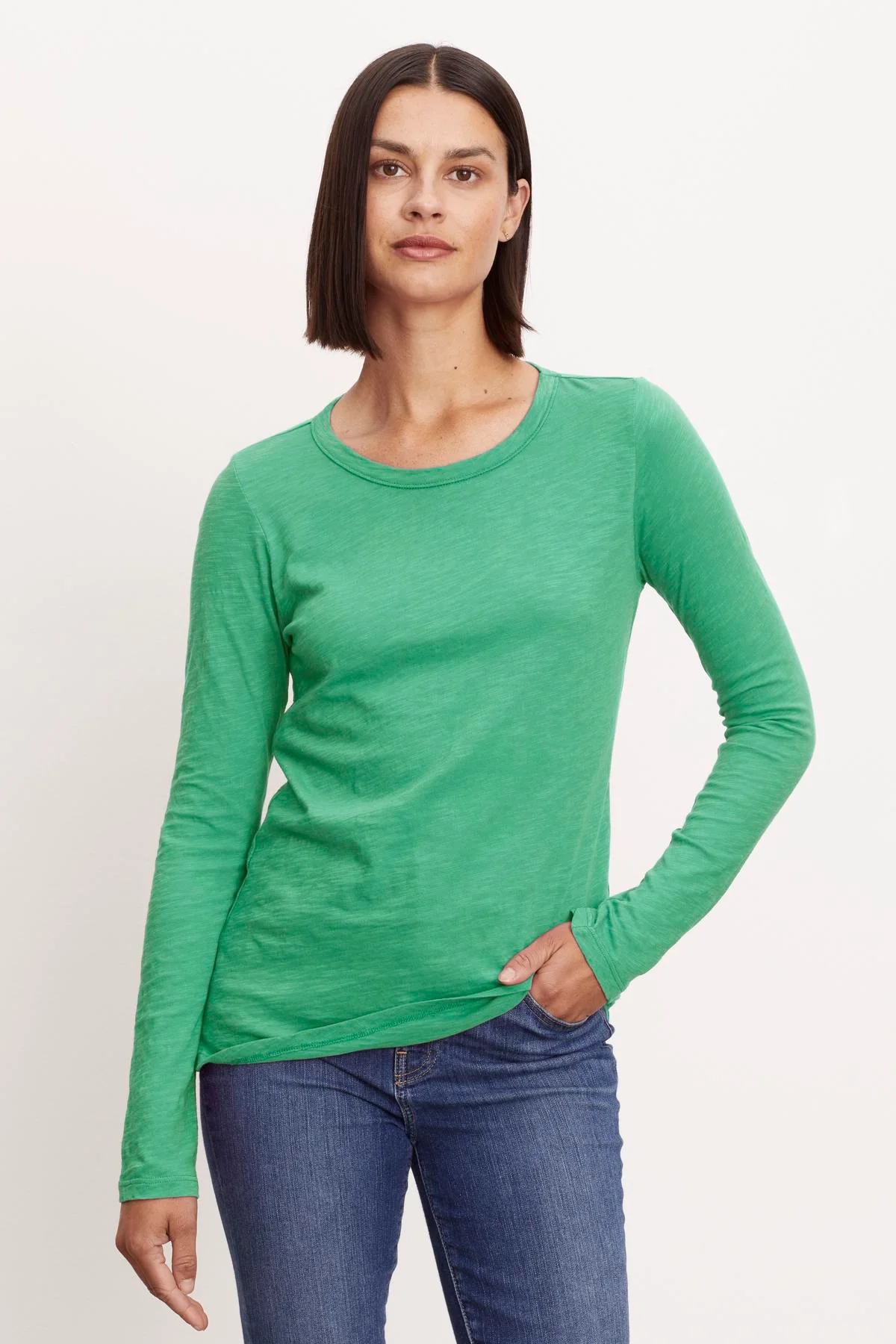 LIZZIE ORIGINAL SLUB LONG SLEEVE TEE - Image 2