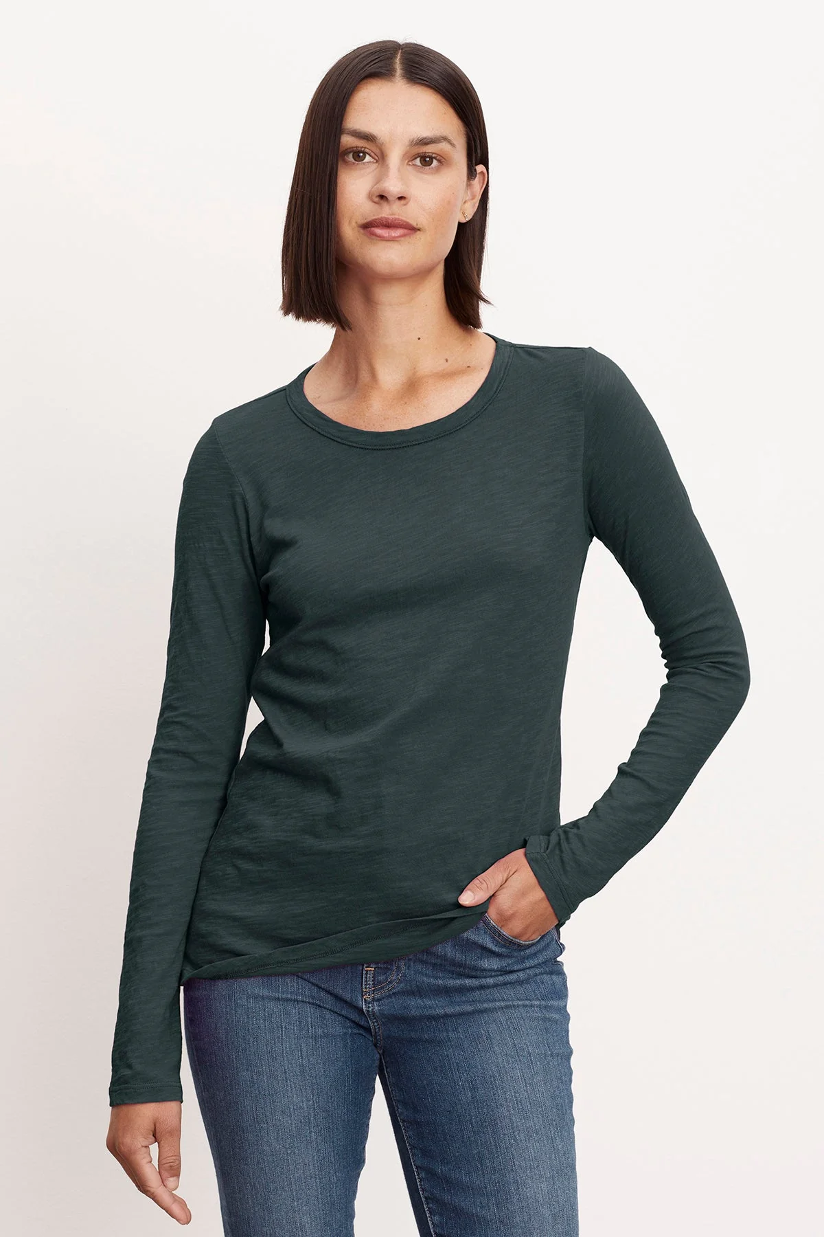 LIZZIE ORIGINAL SLUB LONG SLEEVE TEE - Image 12