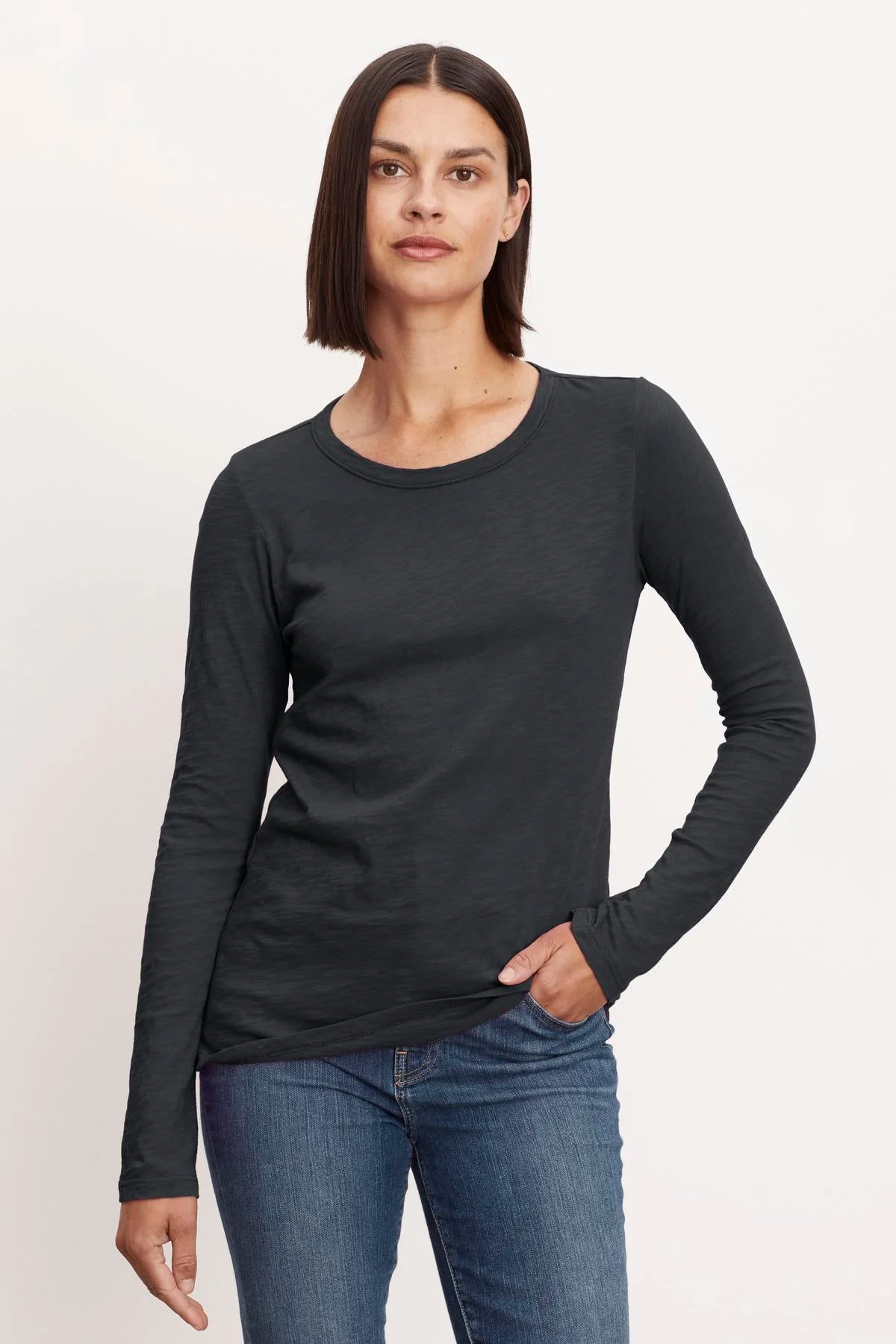 LIZZIE ORIGINAL SLUB LONG SLEEVE TEE - Image 13