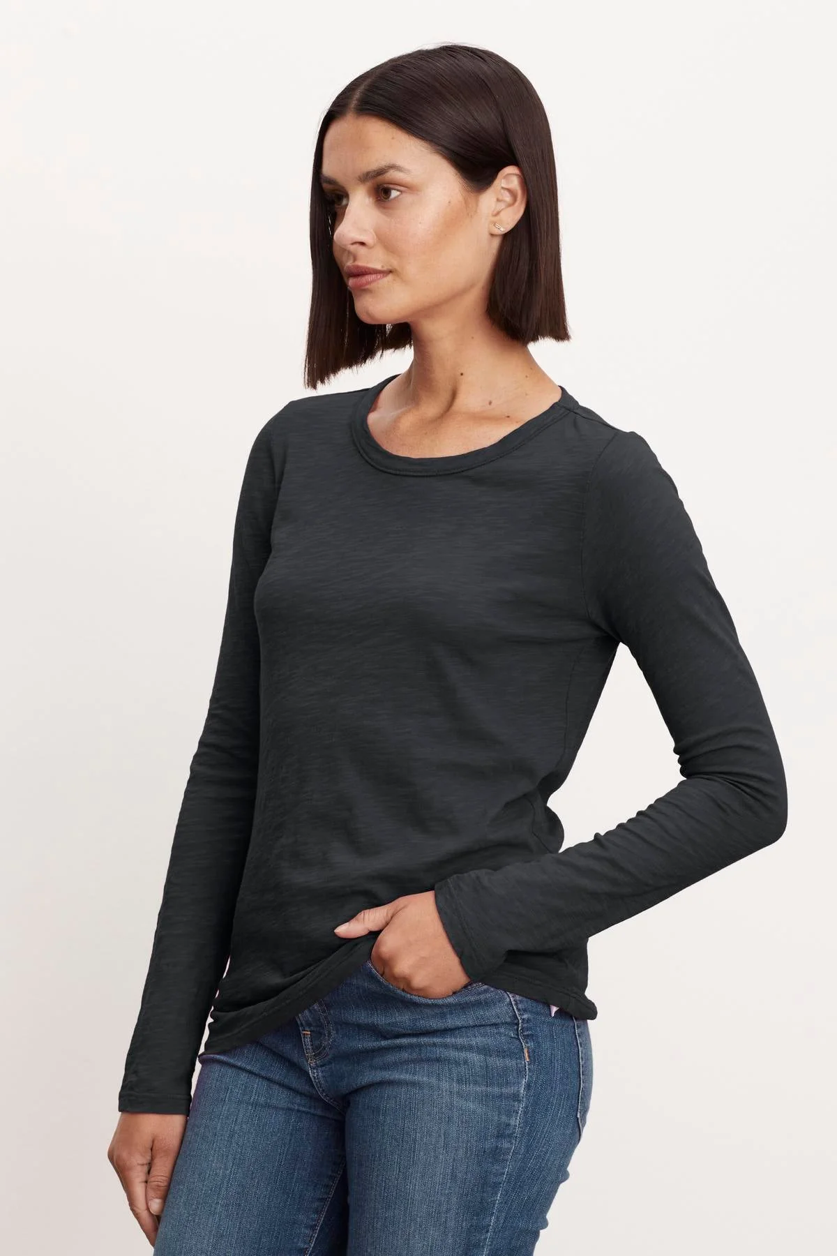 LIZZIE ORIGINAL SLUB LONG SLEEVE TEE - Image 14