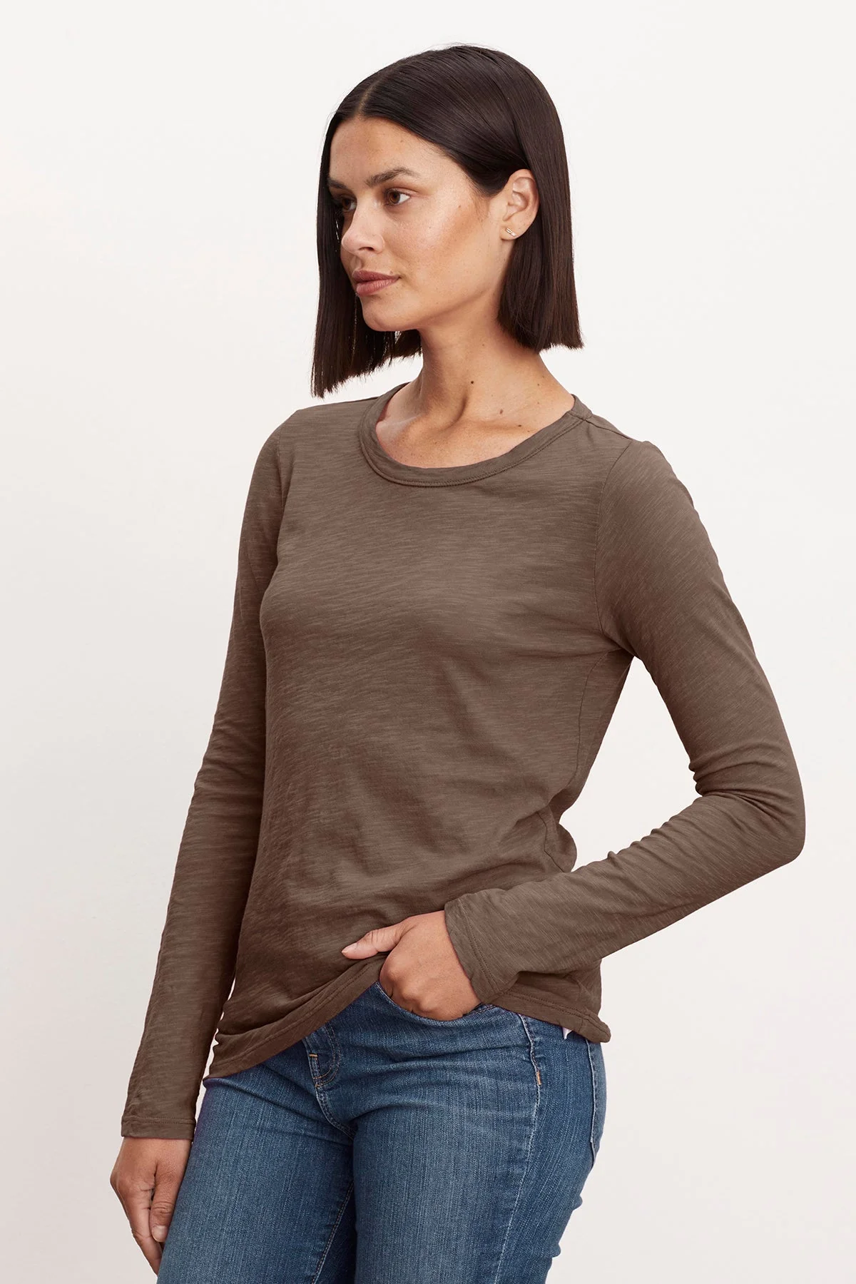 LIZZIE ORIGINAL SLUB LONG SLEEVE TEE - Image 8