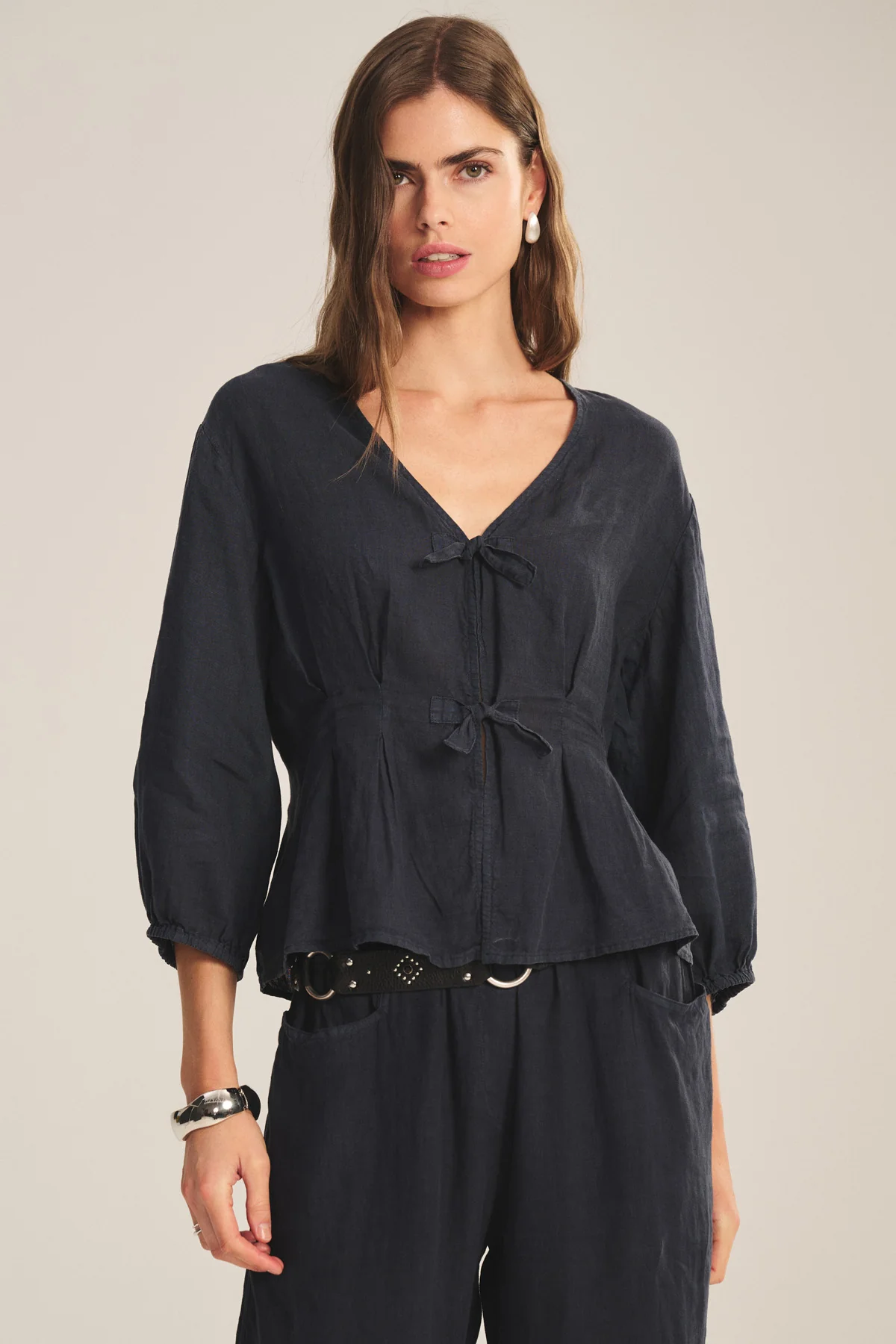 MARTHA LINEN TOP - Image 2