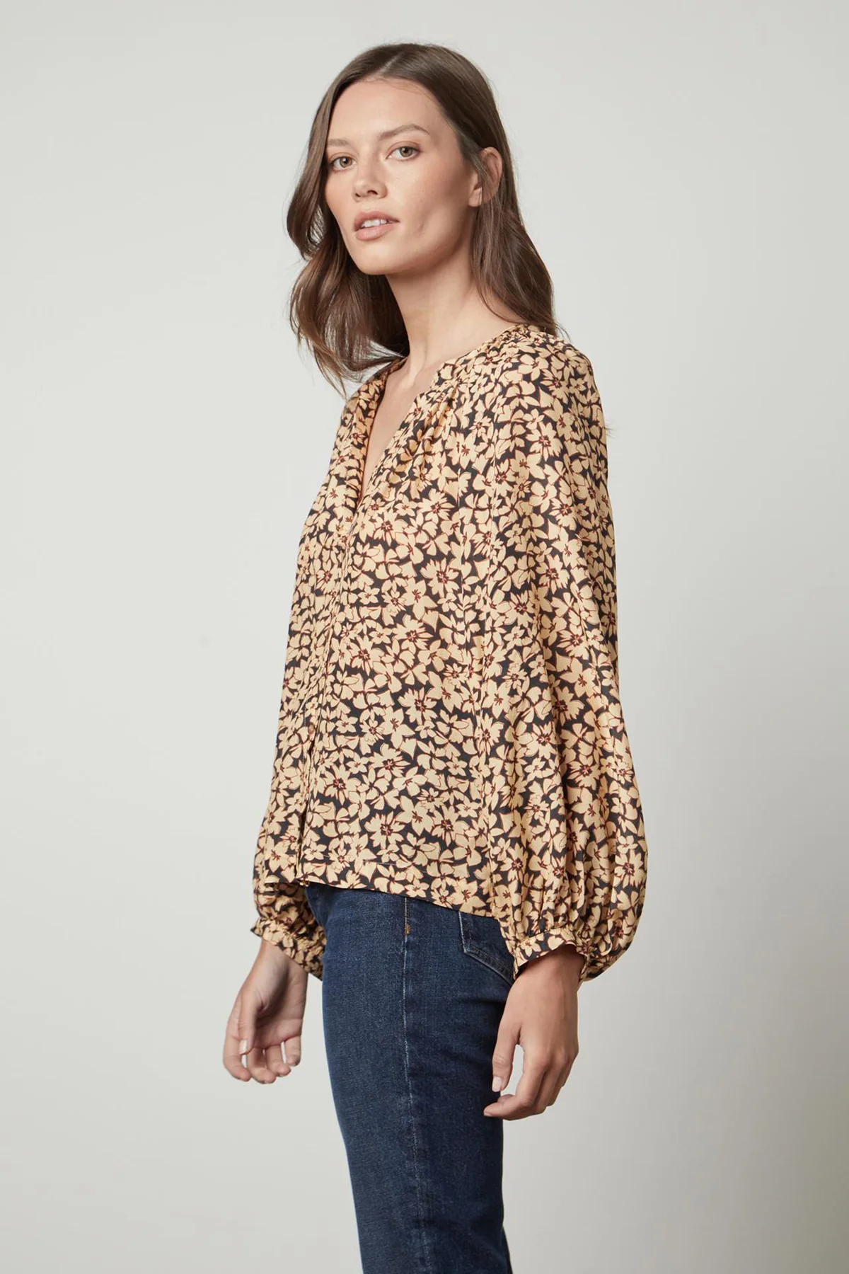 MELINDA PRINTED BUTTON-UP TOP - Image 7